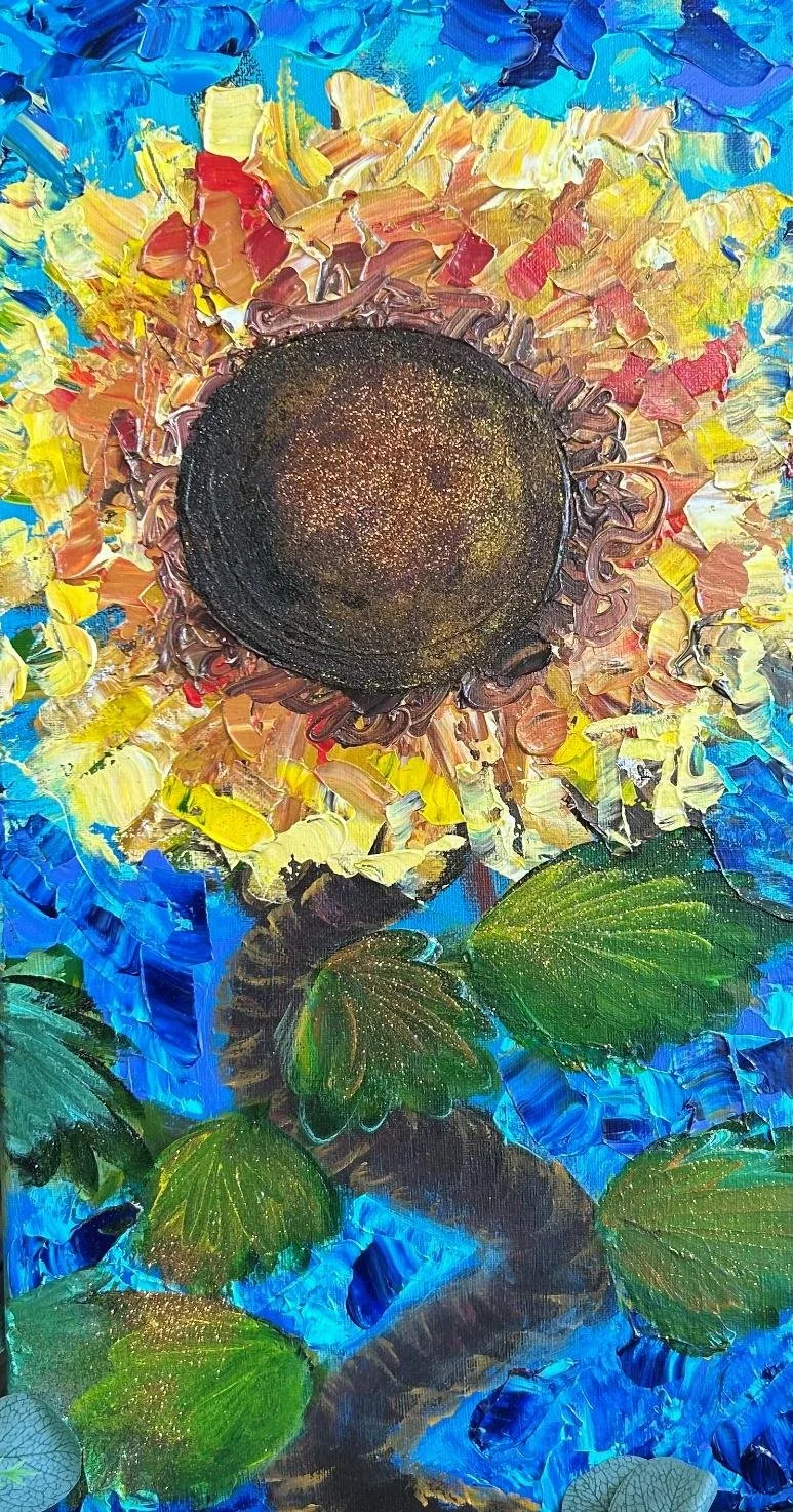 Sip N Paint! 21+ BYOB - Palette Knife Sunflower!