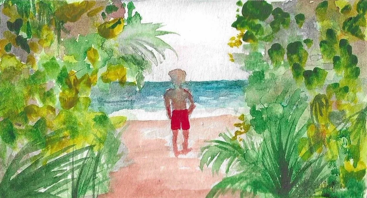 Lost Miami Man, Post Work Swim - Limited Edition Print