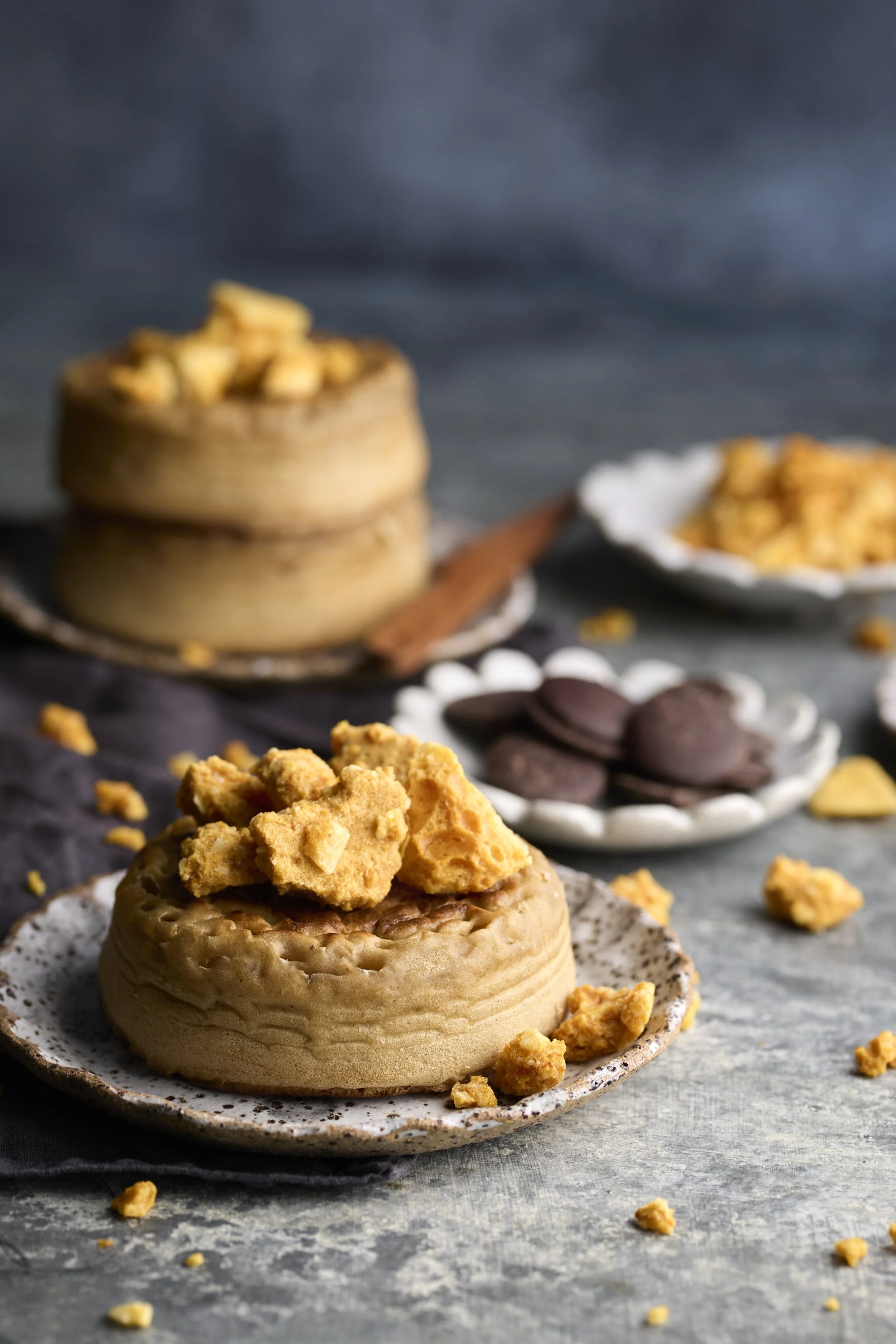 Dark Chocolate Filled Sourdough Crumpets - 6-pack
