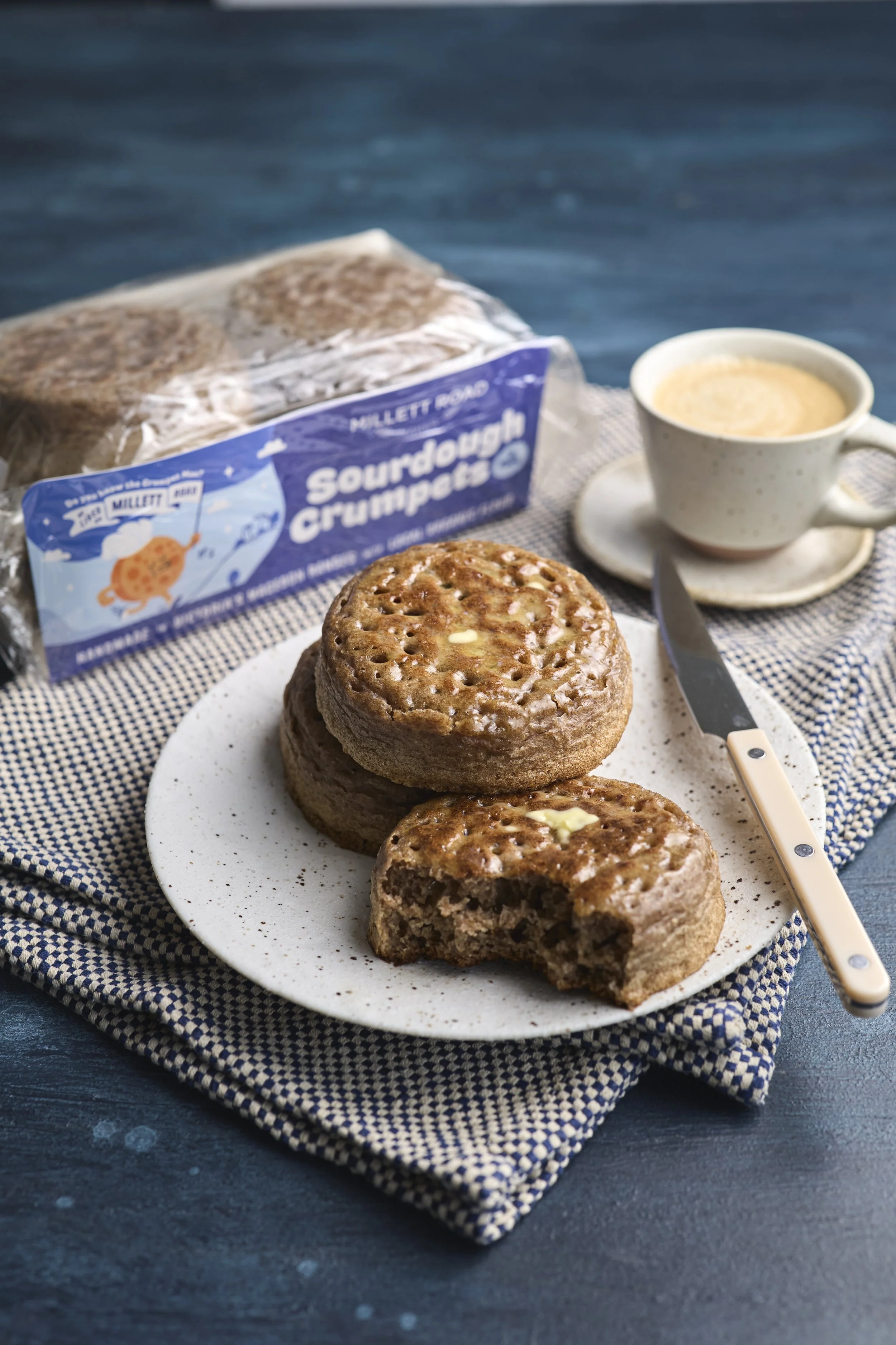 Wholegrain Spelt Sourdough Crumpets - 6-pack