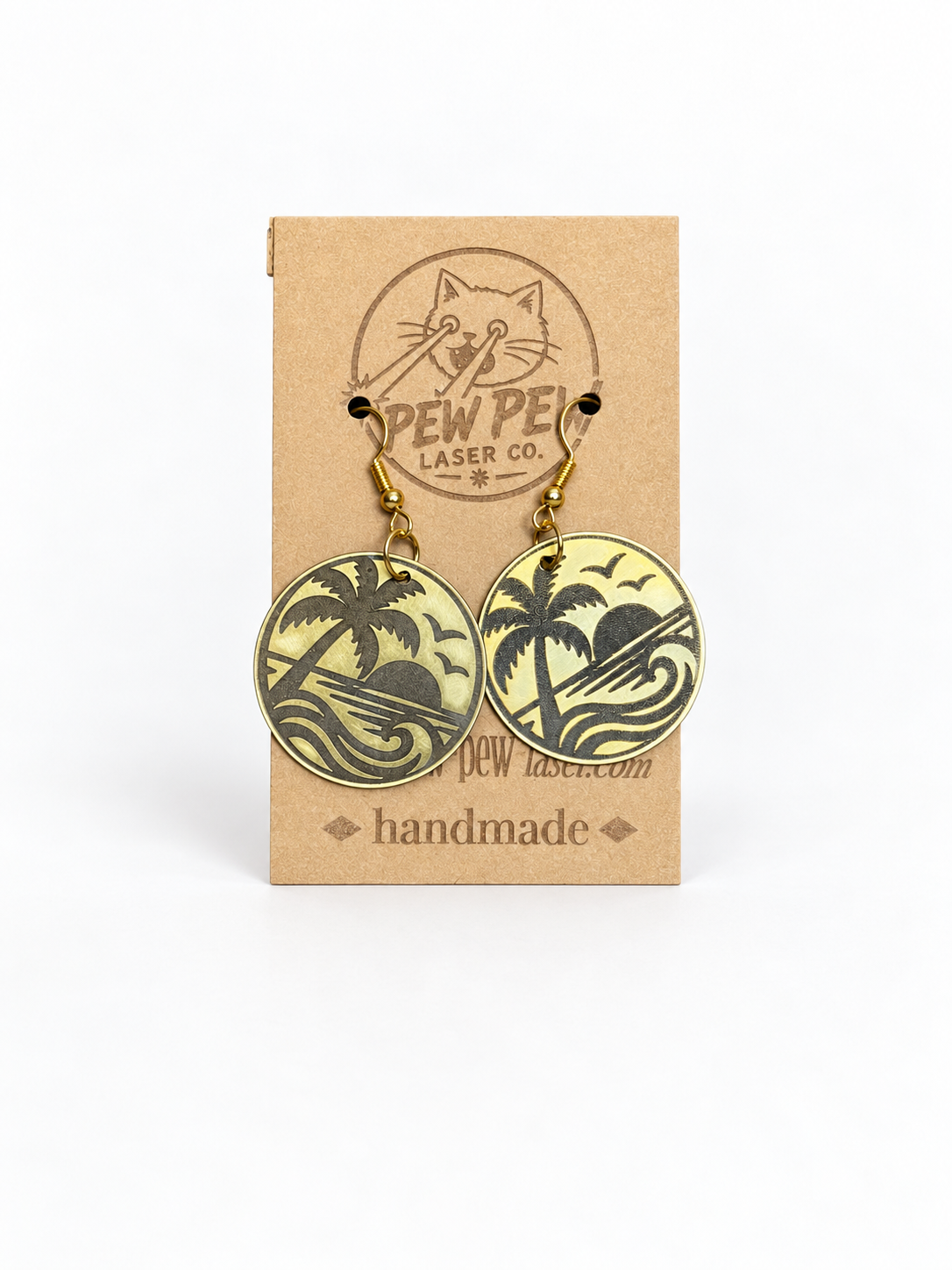 metal engraved earrings