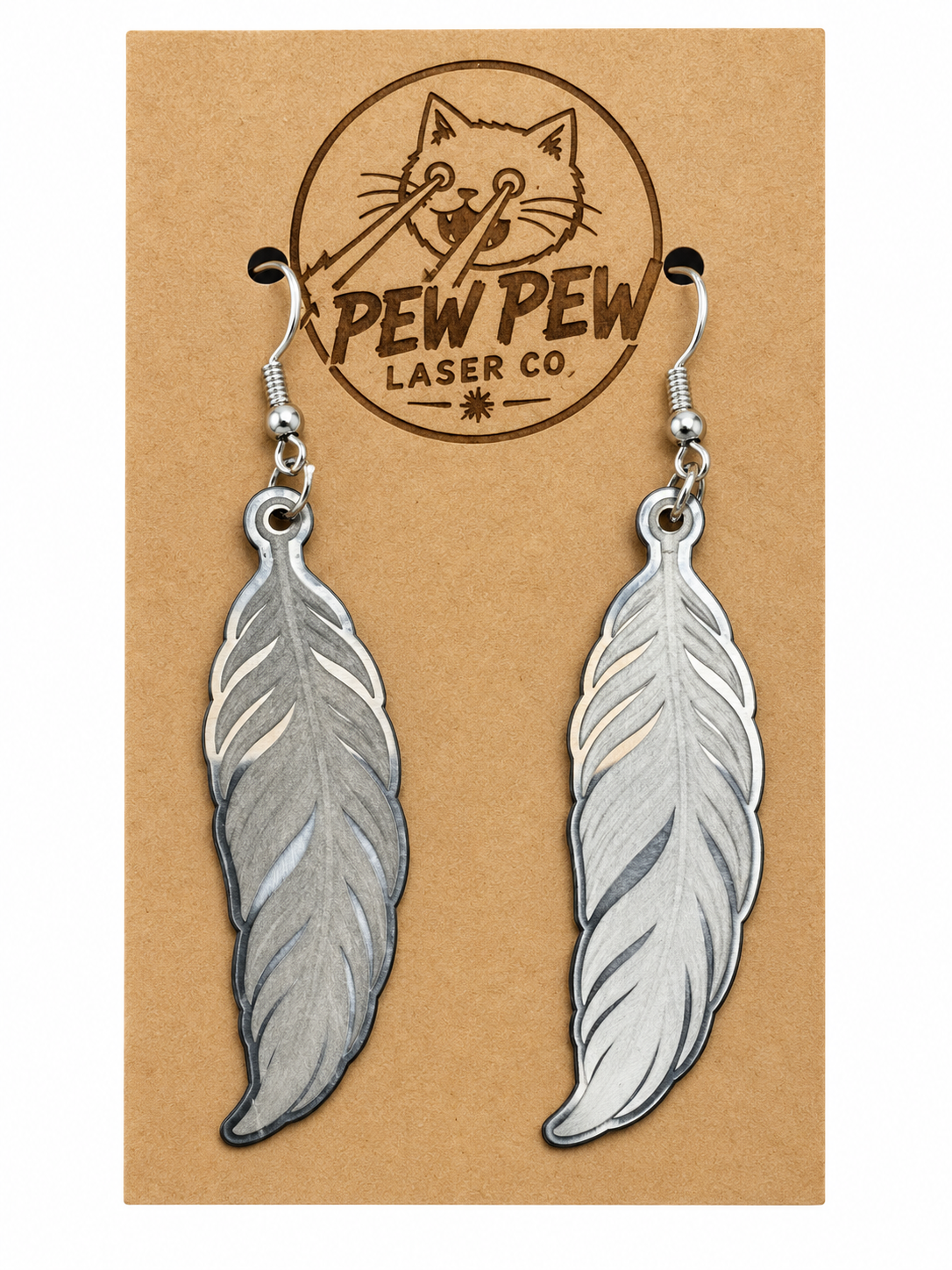 metal engraved earrings