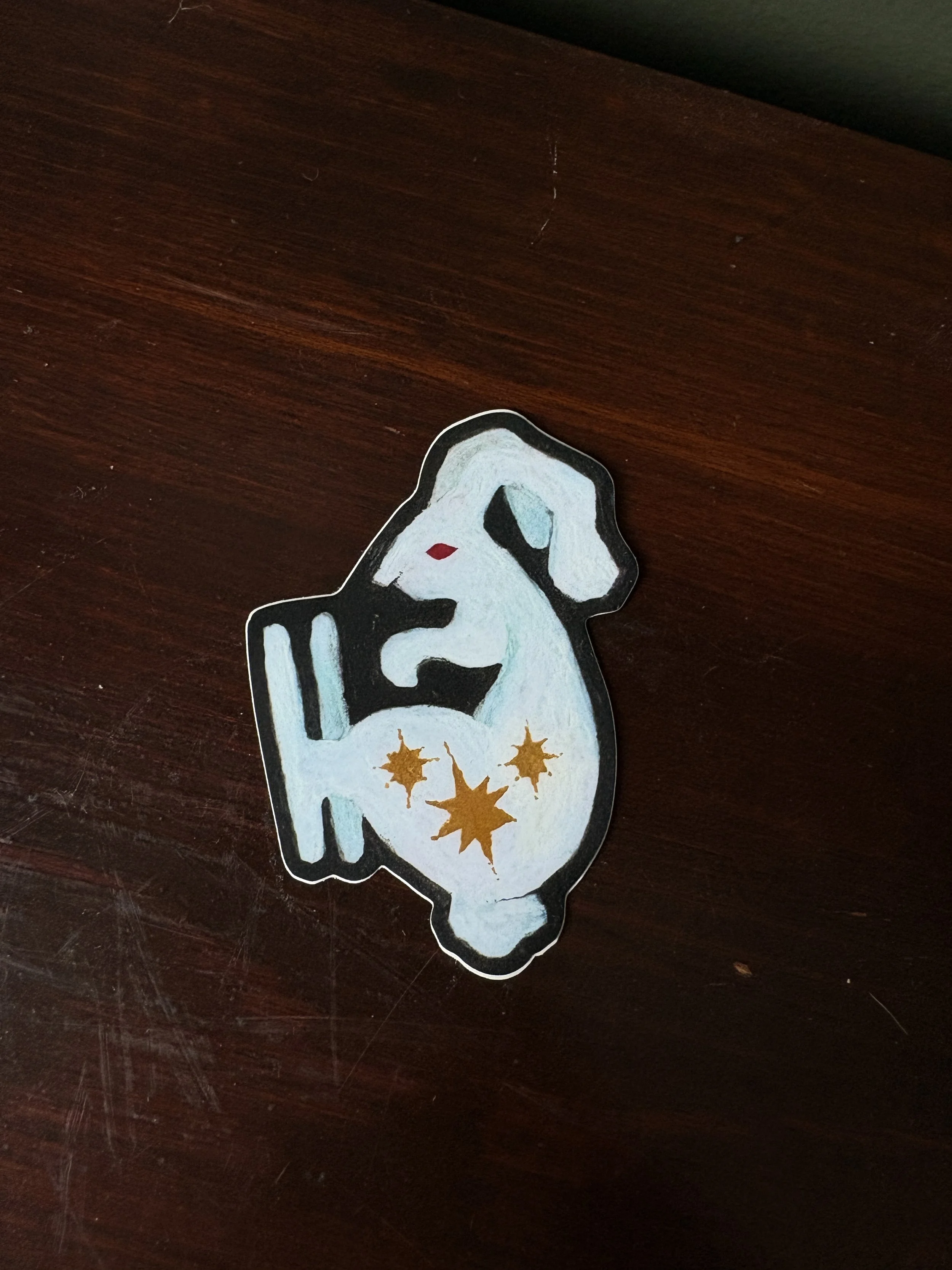 bunny vinyl sticker