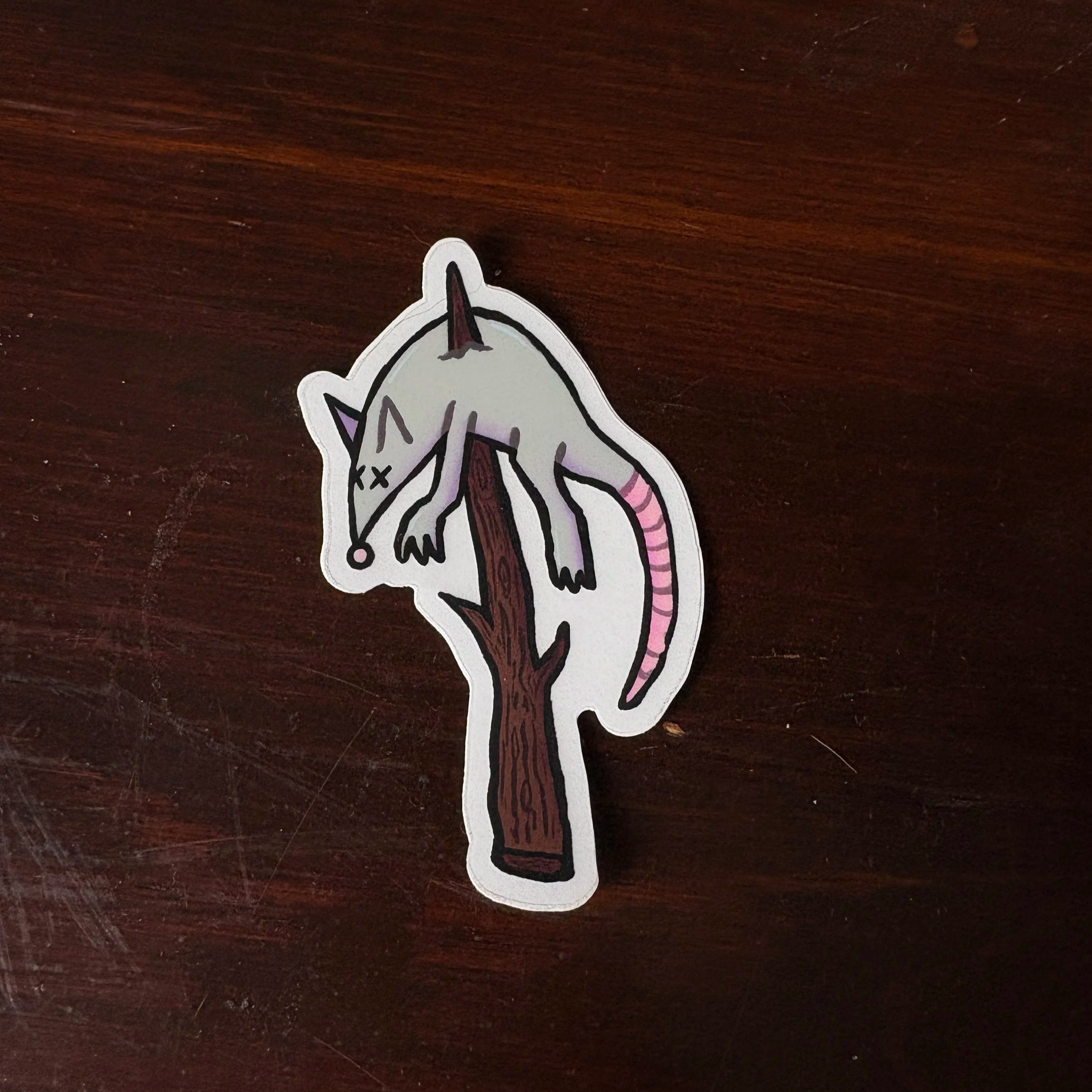 rat on a stick vinyl sticker