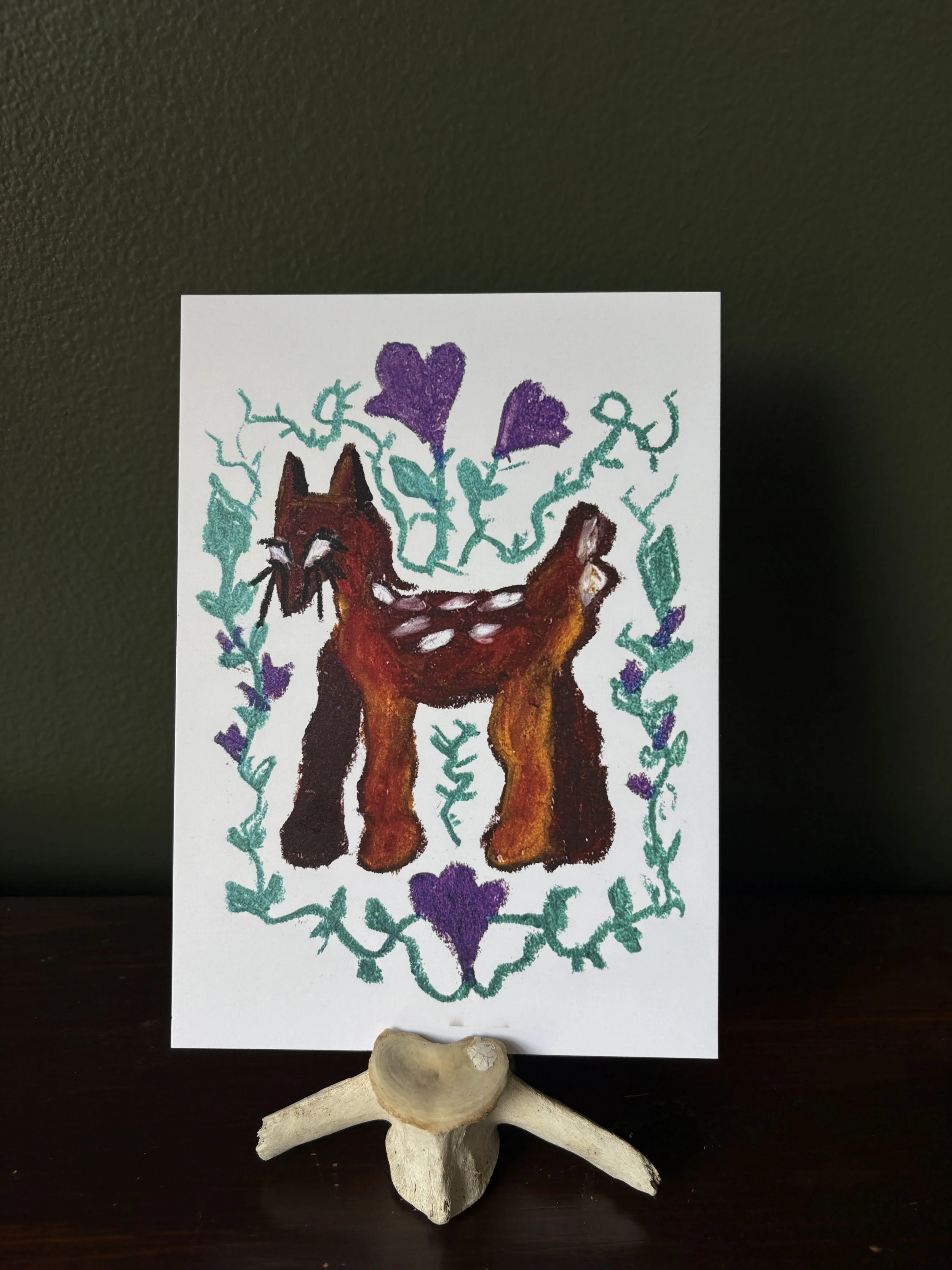 violet thorns - 5 x 7 print