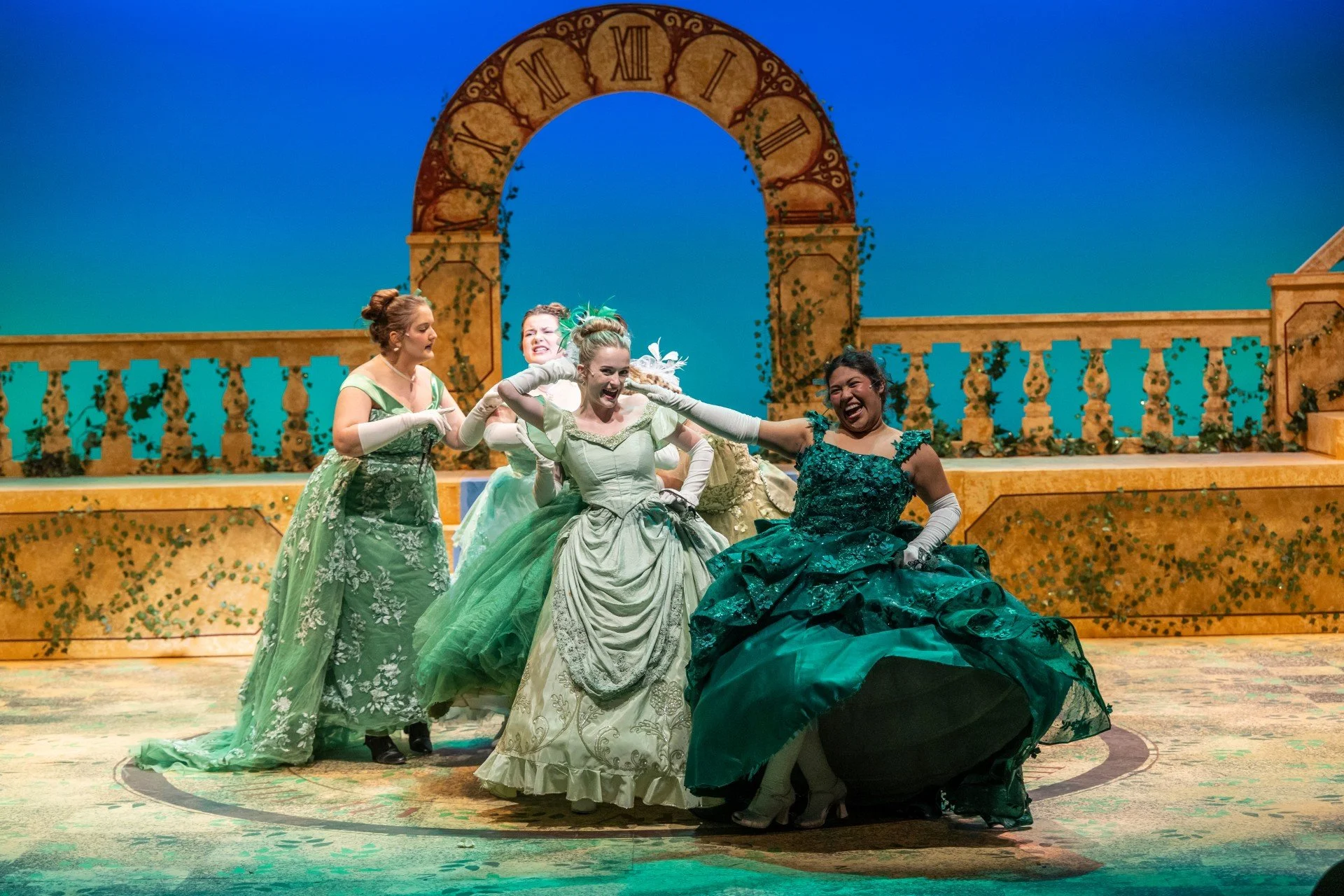 Cinderella (R&H) 2025
Directed by Dallas Martinez
Choreography by Brianna Lucas Larson
Set design by Jeff McLaughlin
Costumes by Claire Abernathy
Lighting and Sound design by Caisa Sanburg