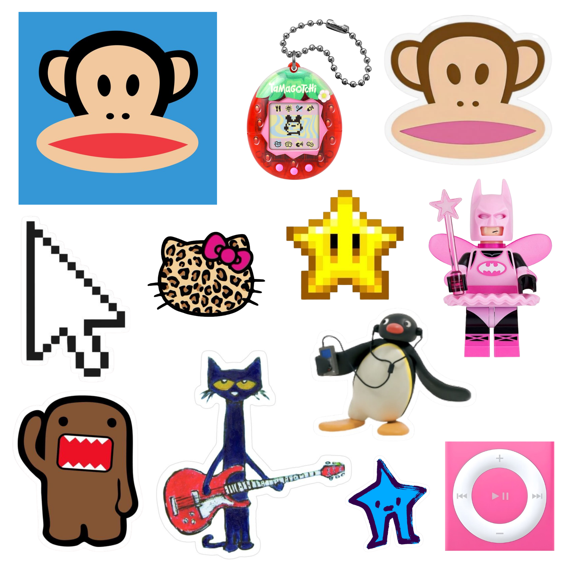 Y2K 2000s Vinyl Stickers