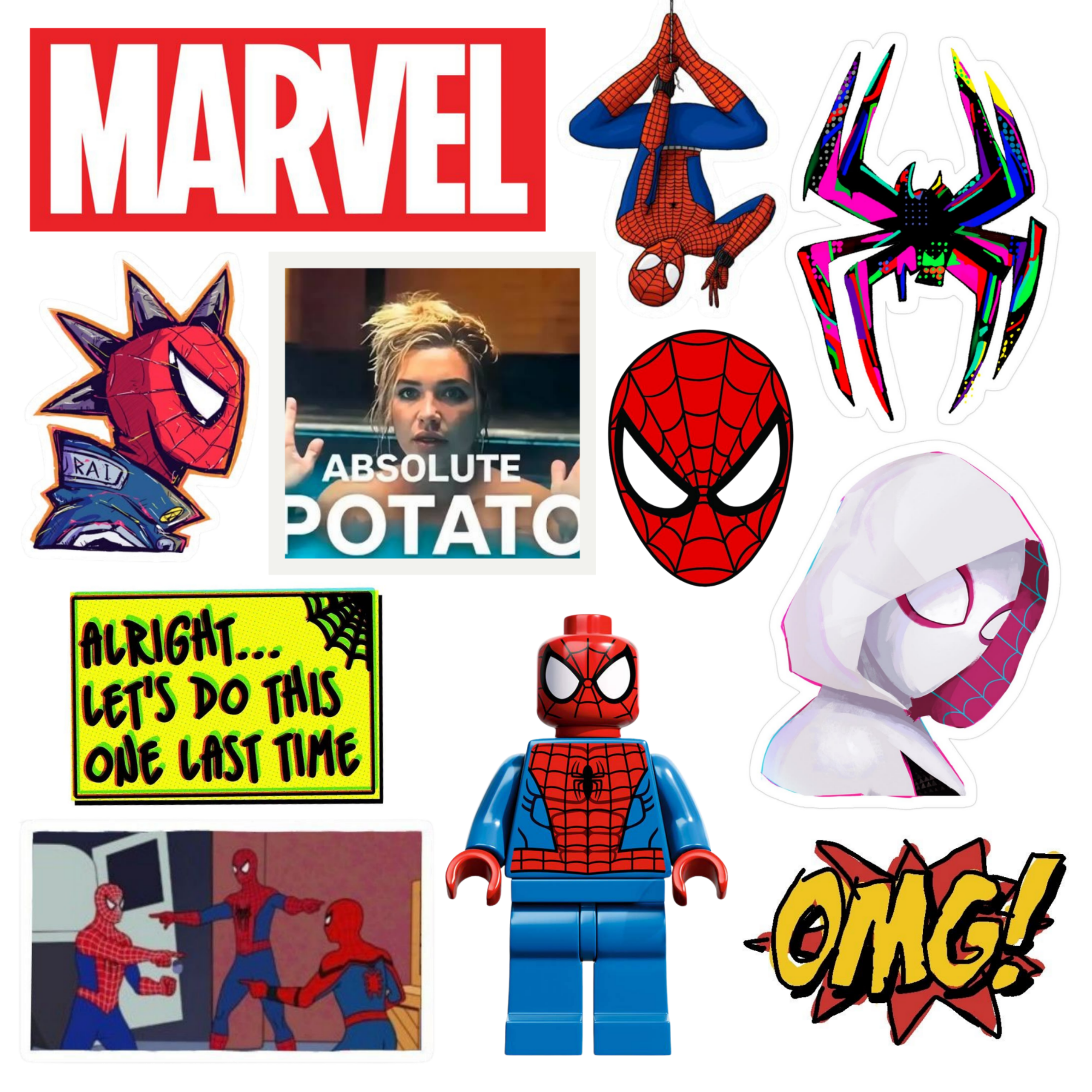 Spiderman Vinyl Stickers