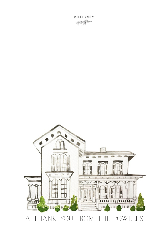 Custom Wedding Venue Thank You Notes