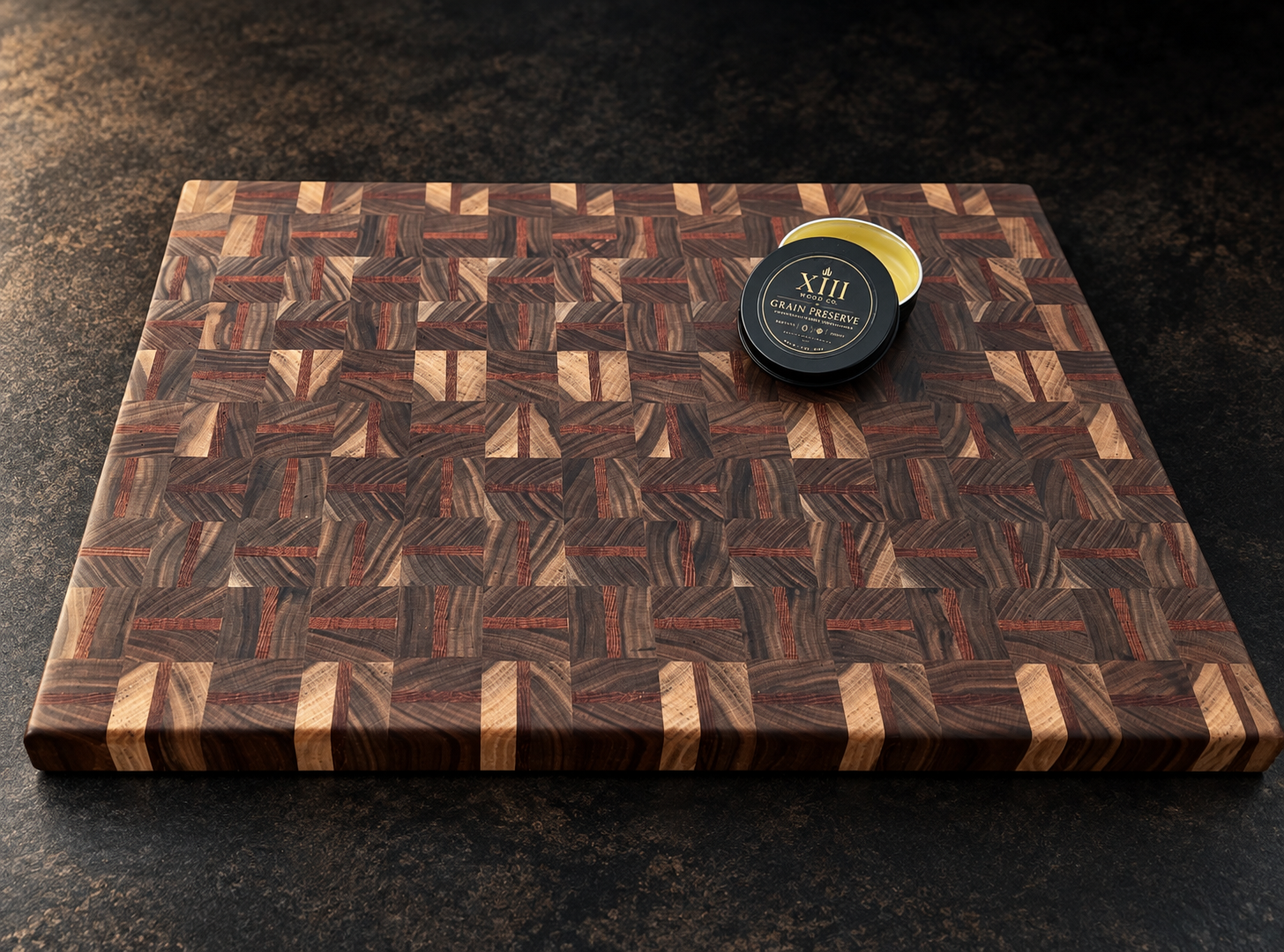 THE MOSAIC End-Grain Hardwood Board