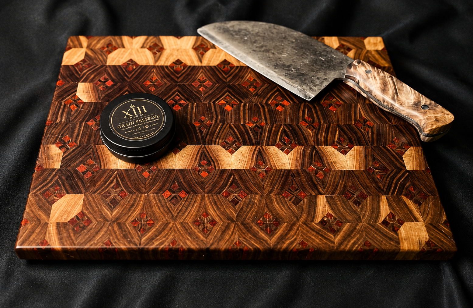 CRIMSON DIAMOND End-Grain Hardwood Board