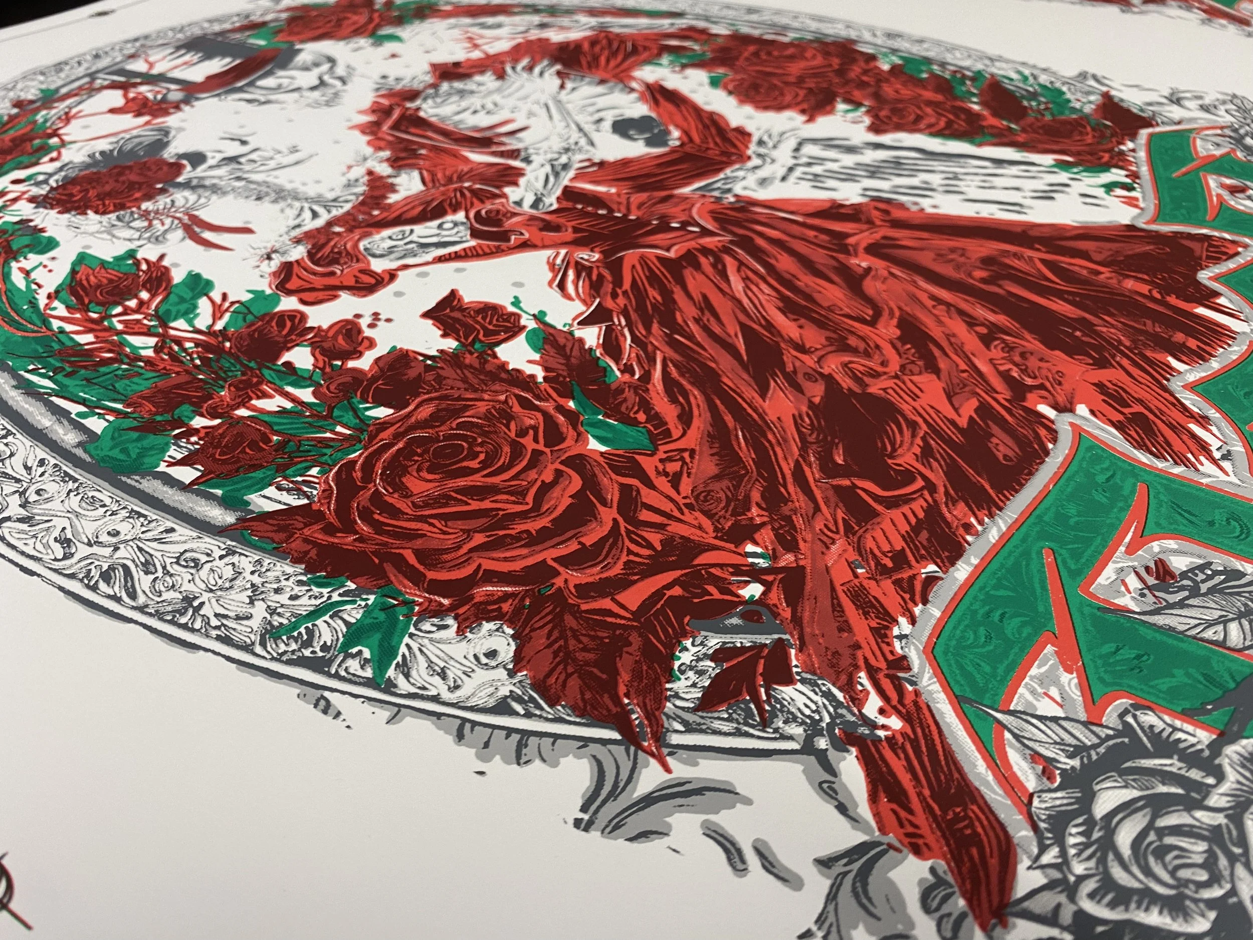 Close up of Transparent Red