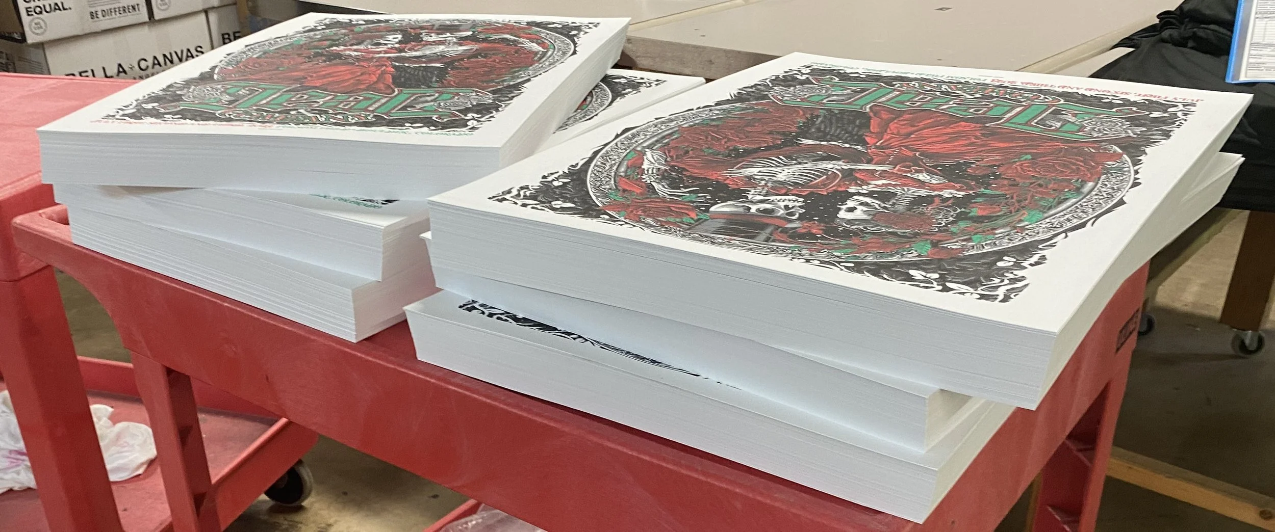 Cut posters, Ready for Packaging