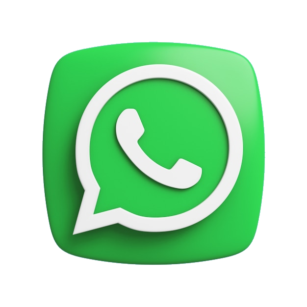 Icono de WhatsApp en fondo verde