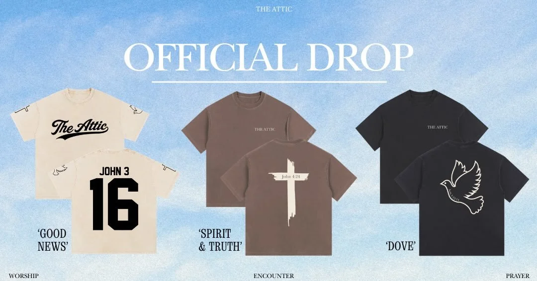 ANNOUNCING THE REST OF THE COLLECTION IN MORE COLORS!🕊️

Releasing these shirts as a way to share The Gospel with others TO MAKE HEAVEN CROWDED!🙌🏼🙌🏽🙌🏿

Each order comes with a Gospel Message and Testimony designed specifically for that shirt!
