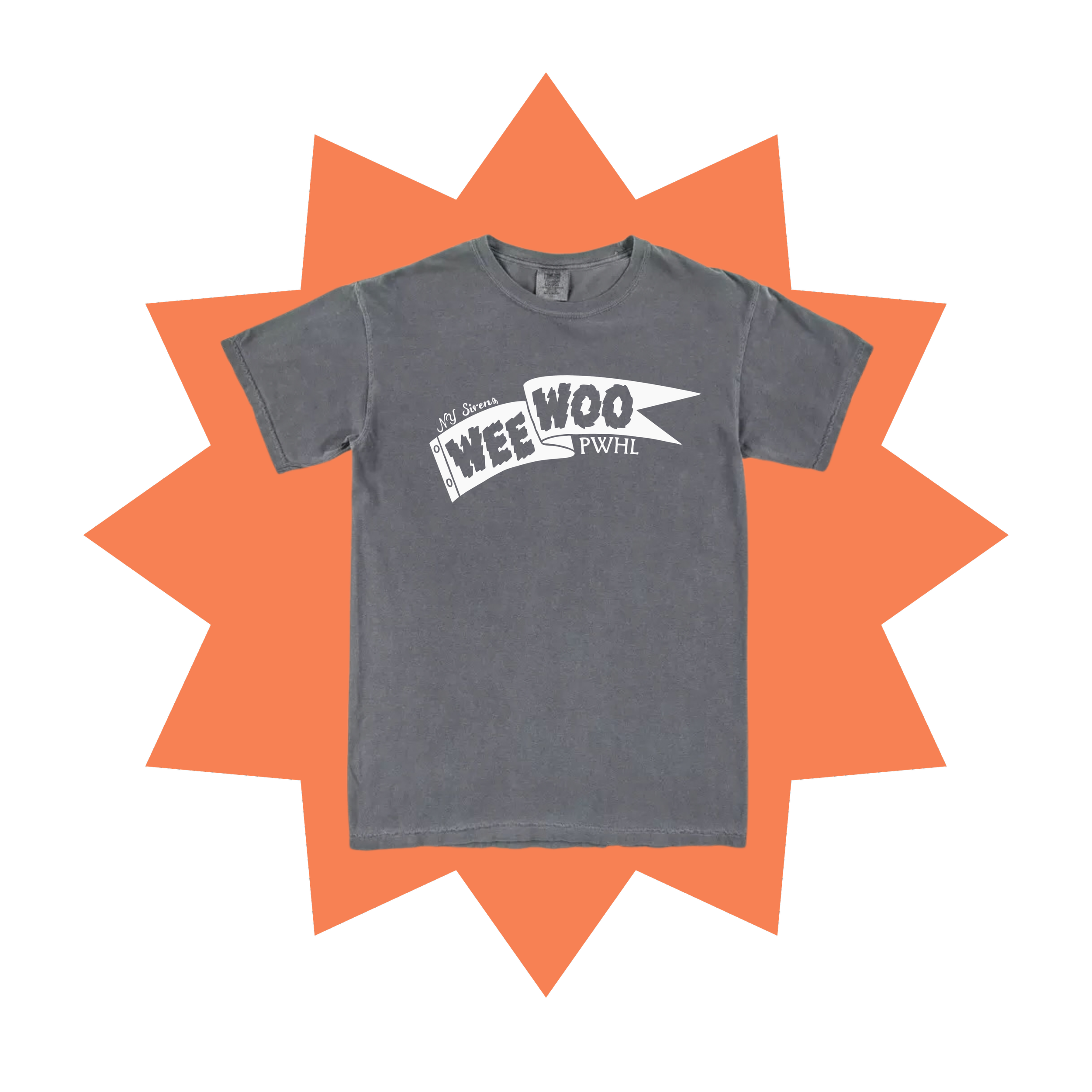 T-shirt, grey/ white