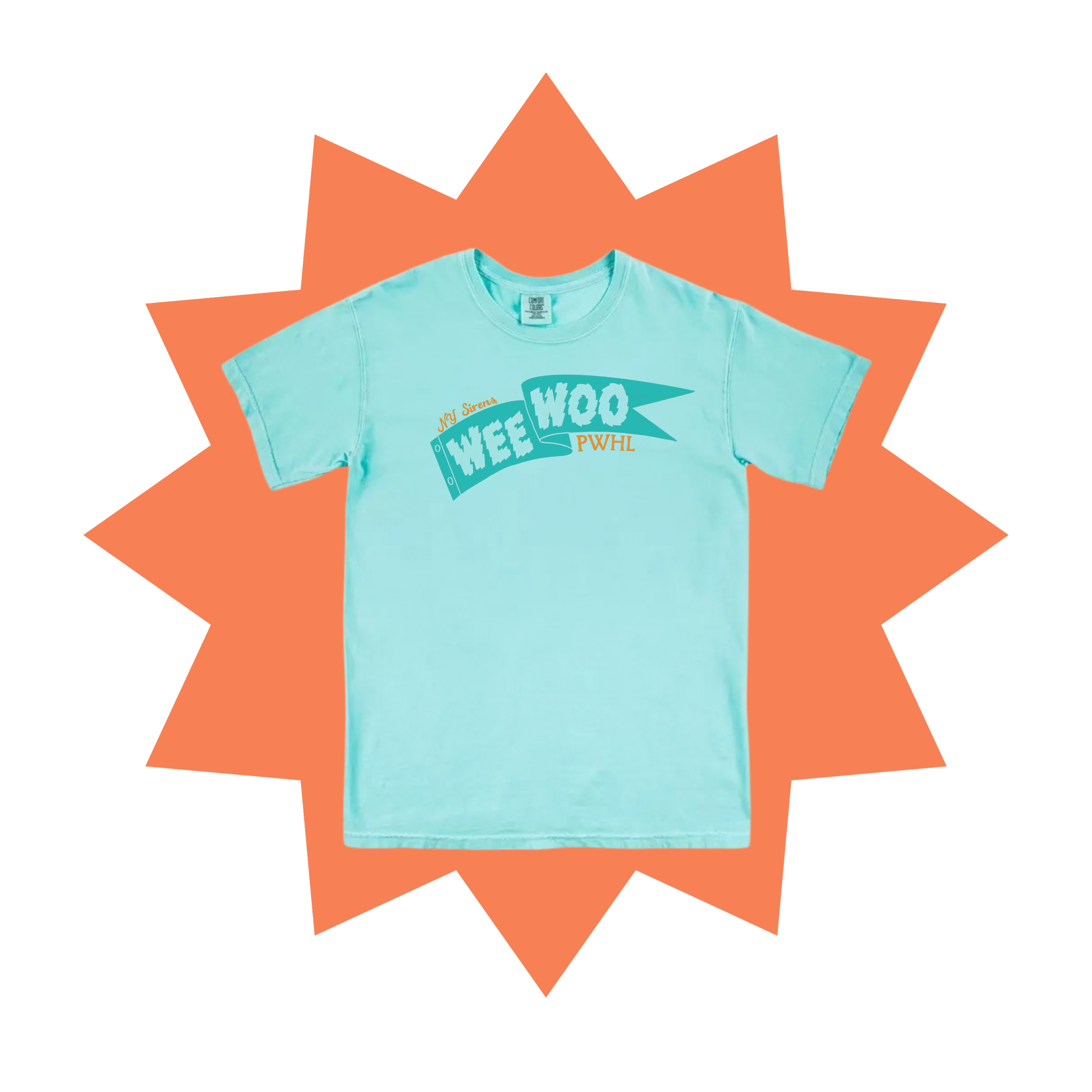 T-shirt, teal