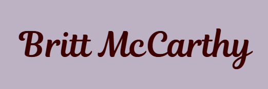 Britt McCarthy - Author