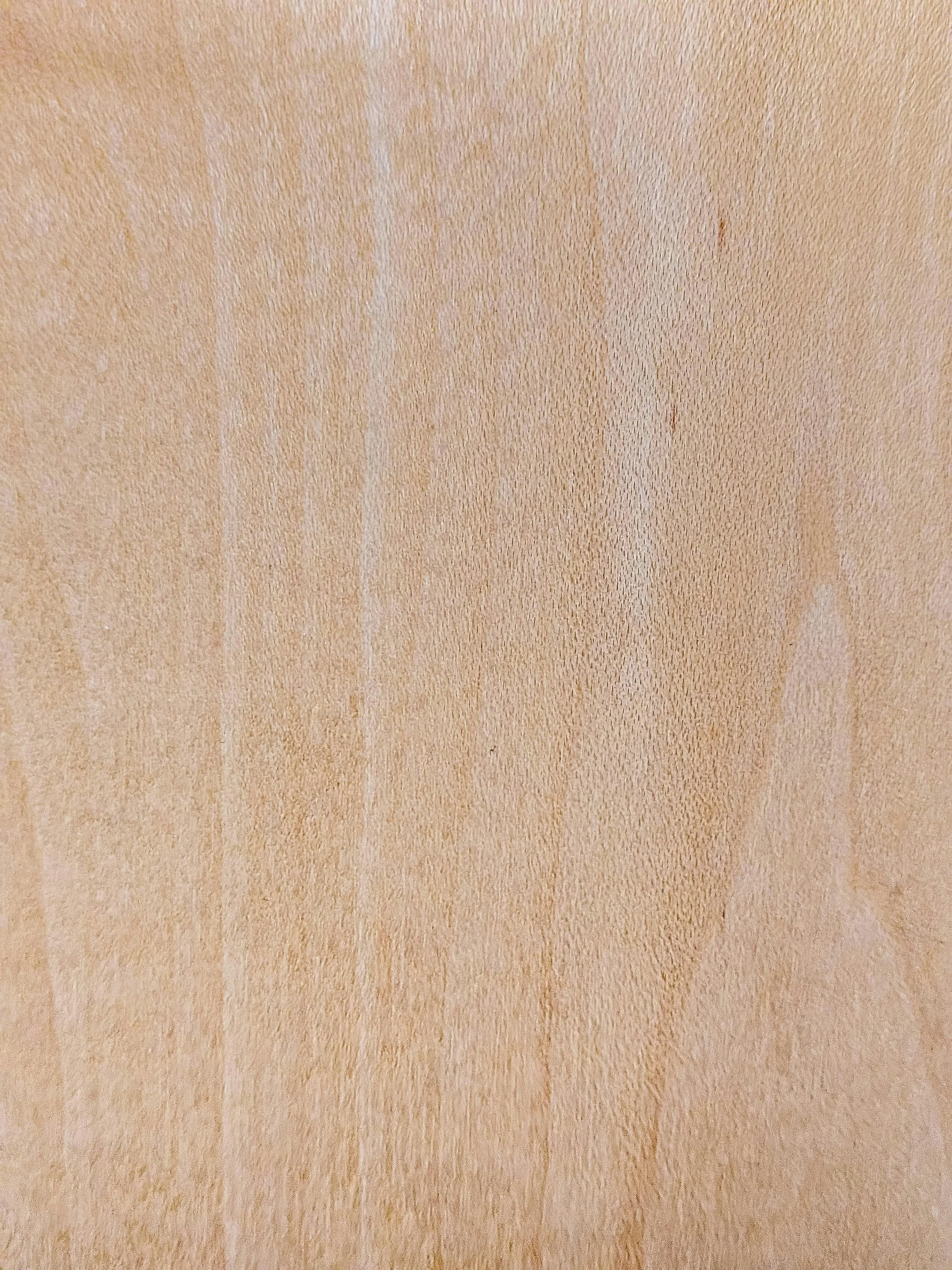 Close-up of a beige, textured wooden surface.