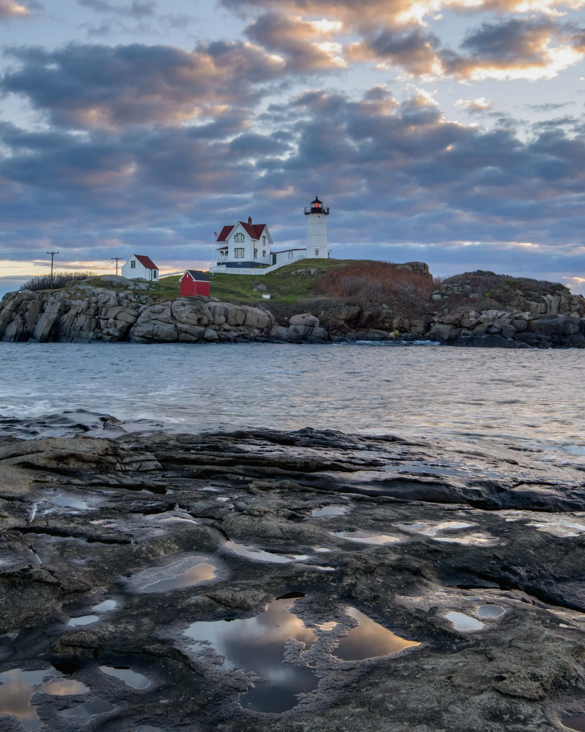 Clearing Storm, Nubble Lighthouse, York, Maine, USA