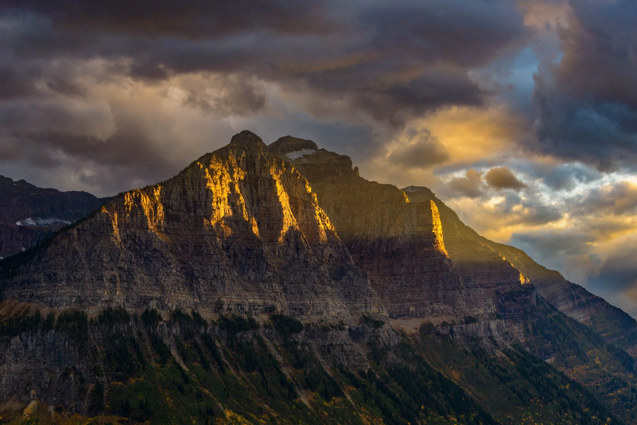 Storm Light, Logan Pass, Glacier National Park, Montana