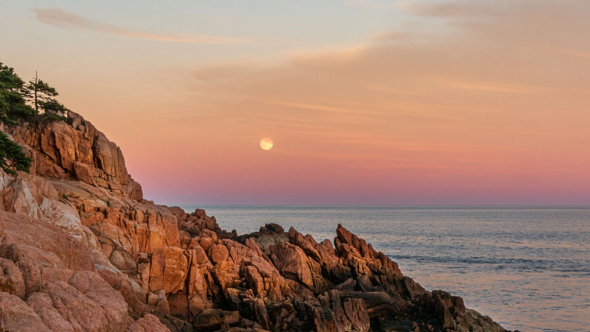 Moonrise, Acadia National Park, Maine