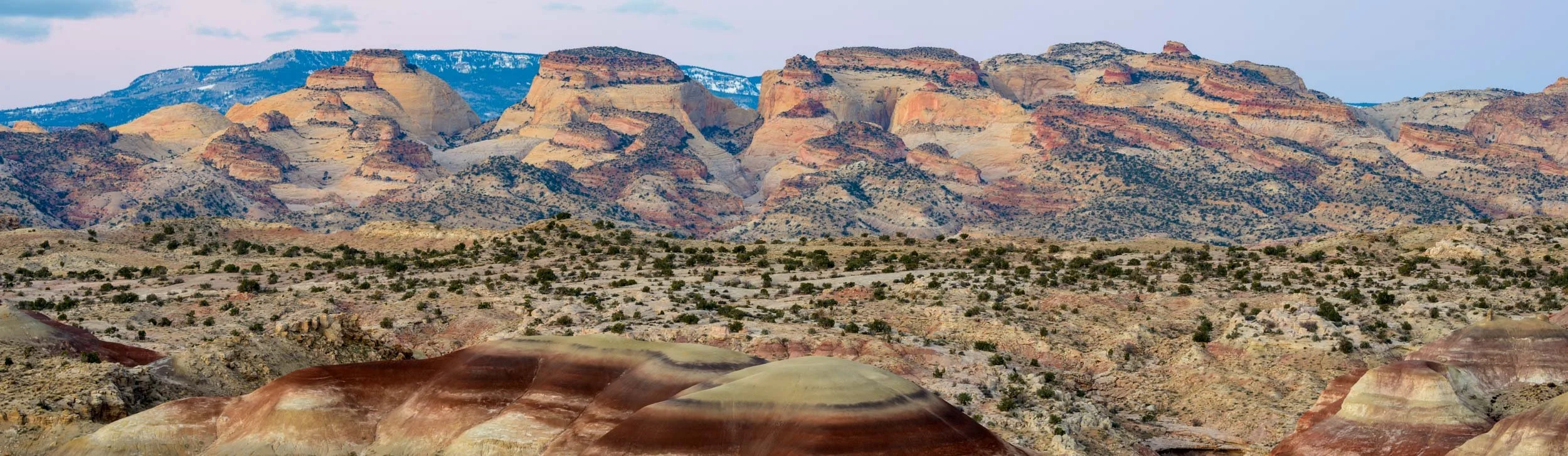 Morning Light on Domes, Capitol Reef National Park, Utah, USA