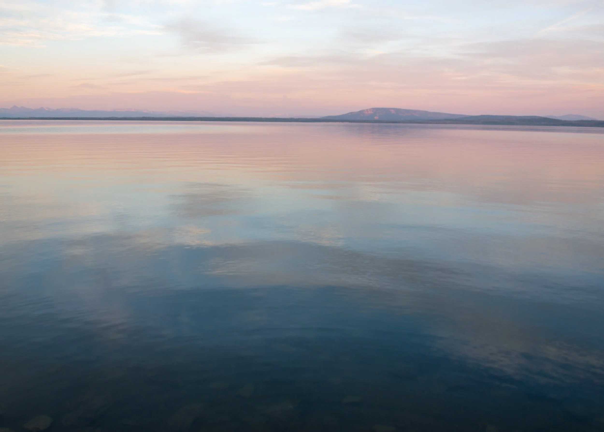 Pastel Evening, Yellowstone Lake, Yellowstone National Park, Wyoming