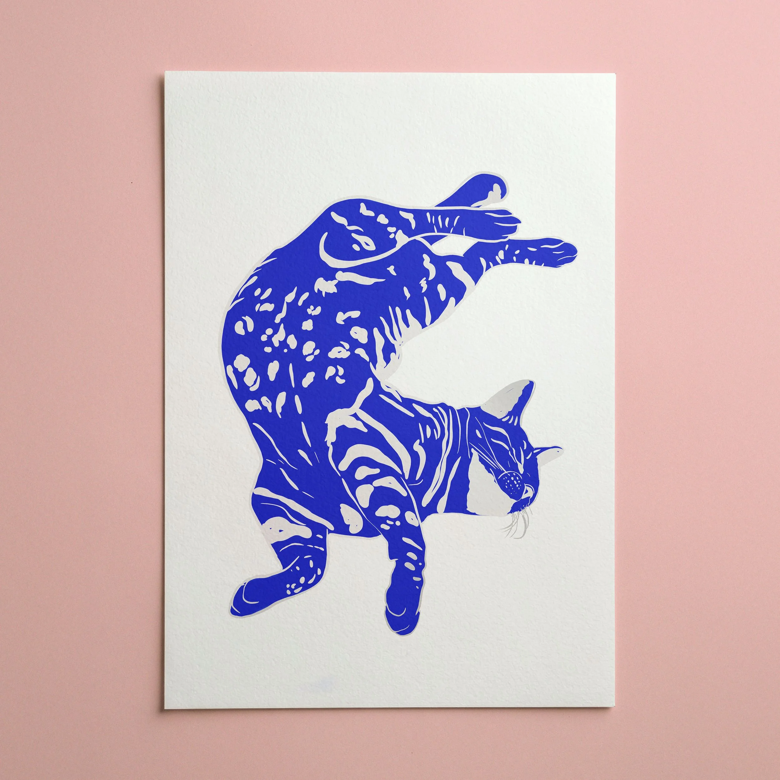 Affiche chat minimaliste