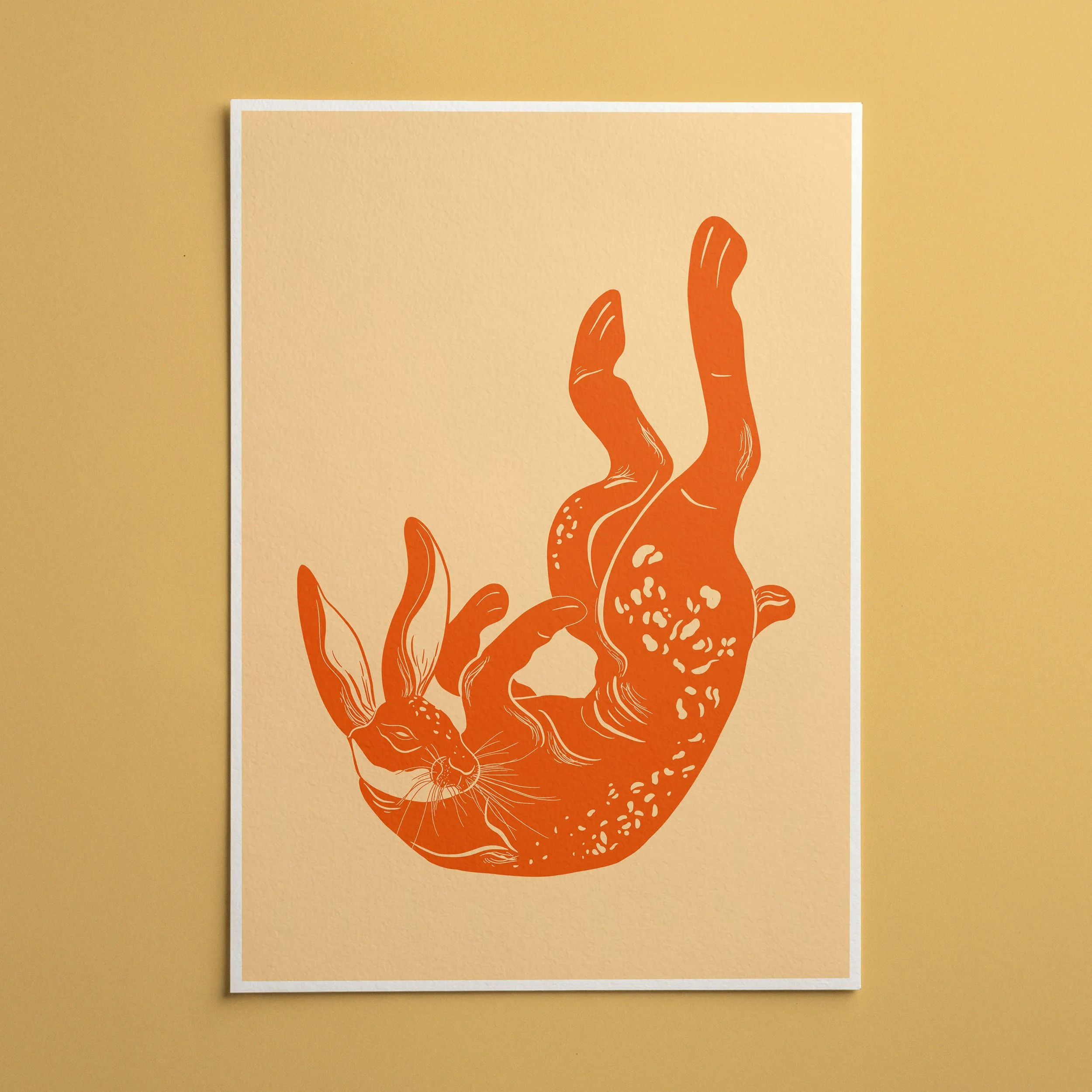 Affiche lapin fantaisiste