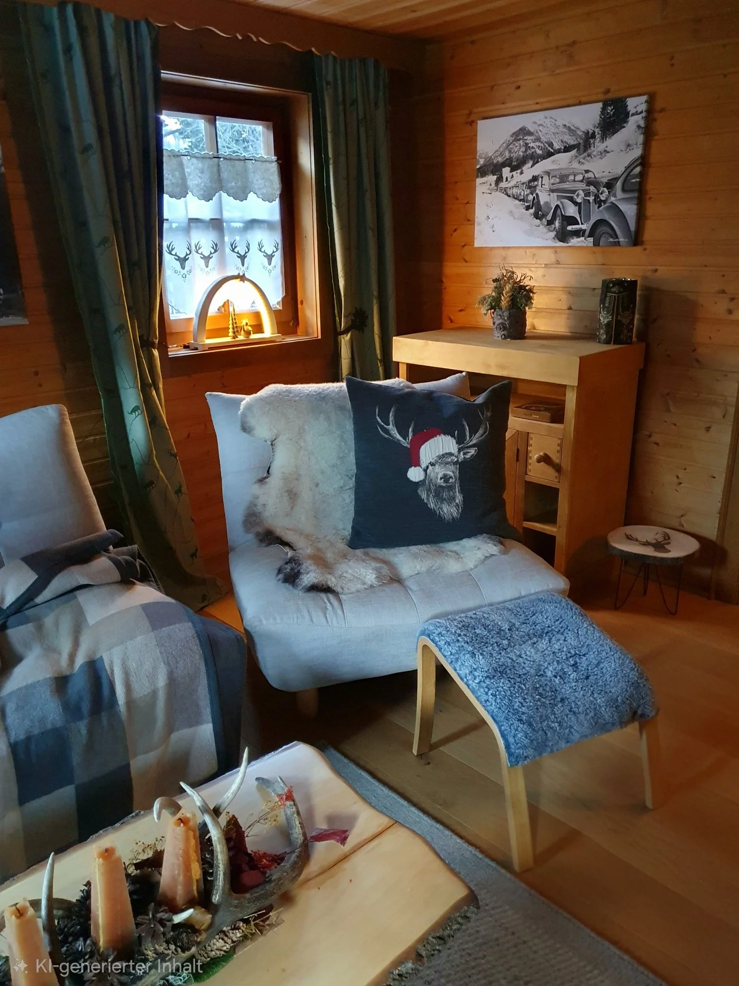 Weihnachten Wohnzimmer Chalet
