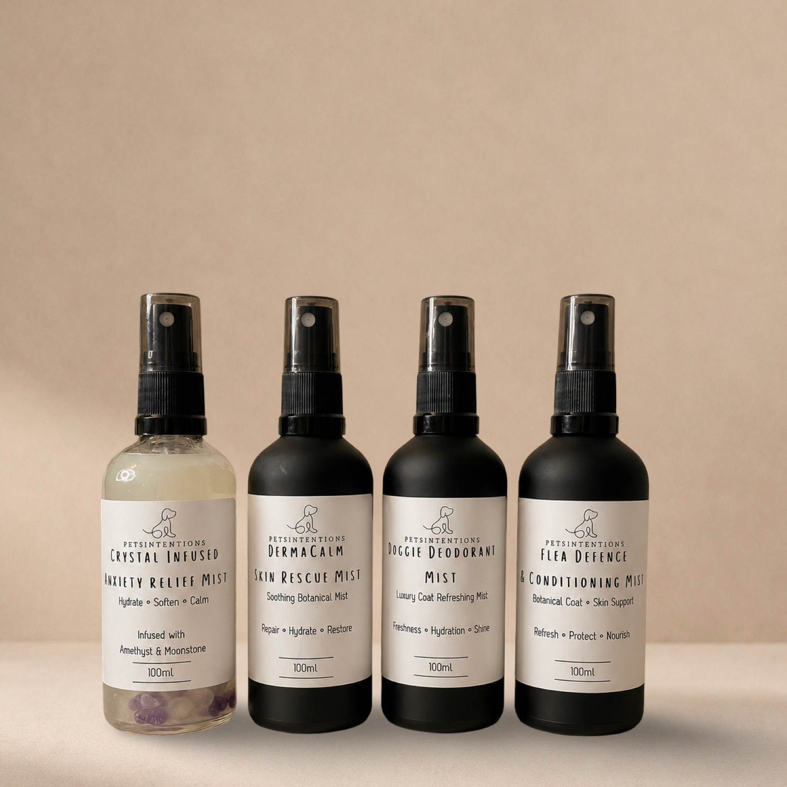 Dog Spray Bundle Set | Deodorant, Calming, Itch Relief & Conditioning Spray