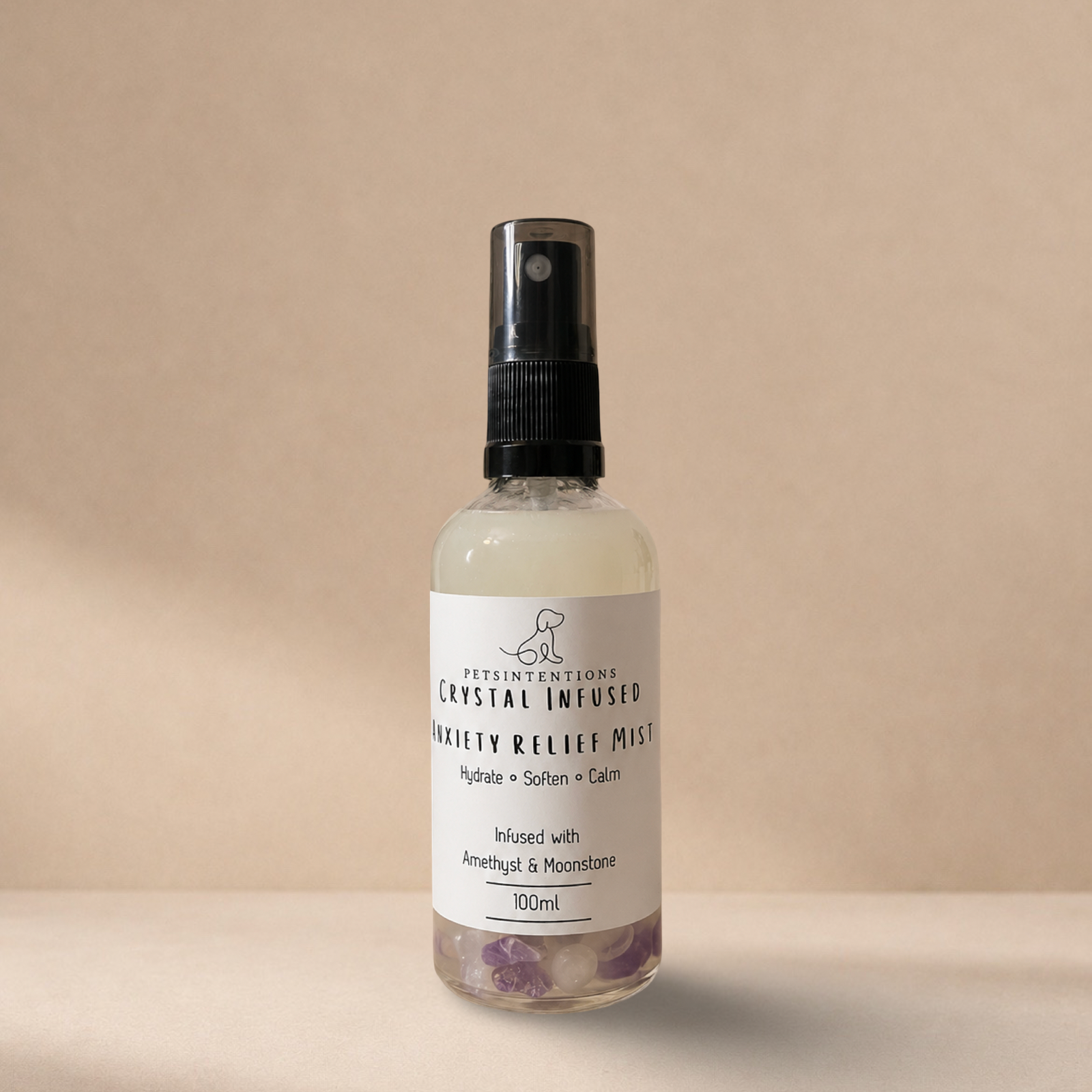 Crystal Infused Anxiety Relief Mist | Calming Dog Spray