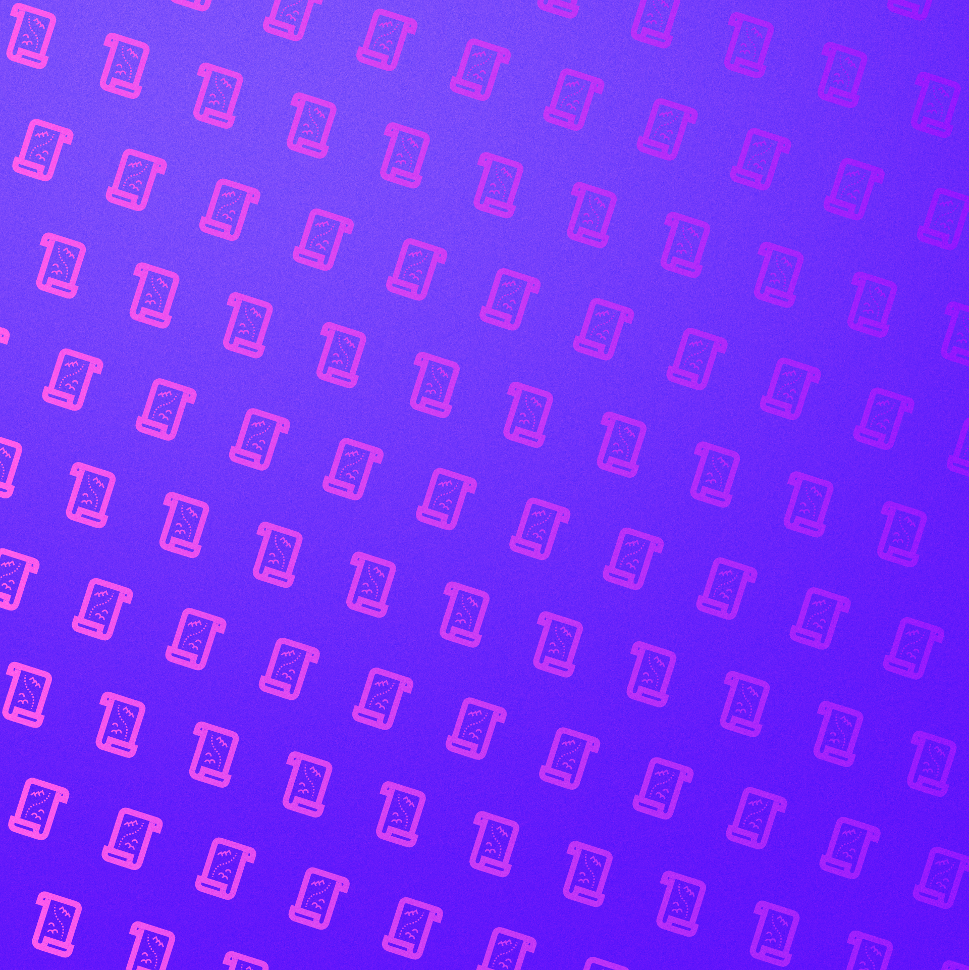Il s'agit d'une image avec un fond violet et des motifs de bouteilles d'eau stylisées en rose clair, reproduites de manière répétée en diagonale.