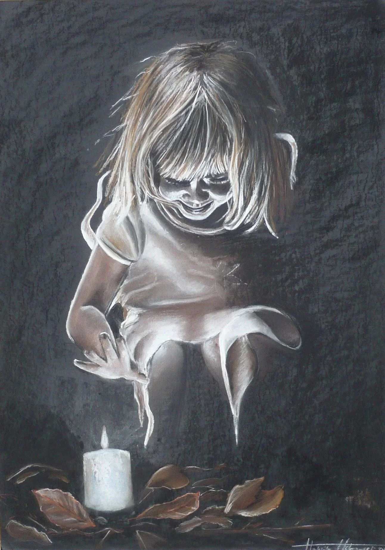 Girl by Candle
