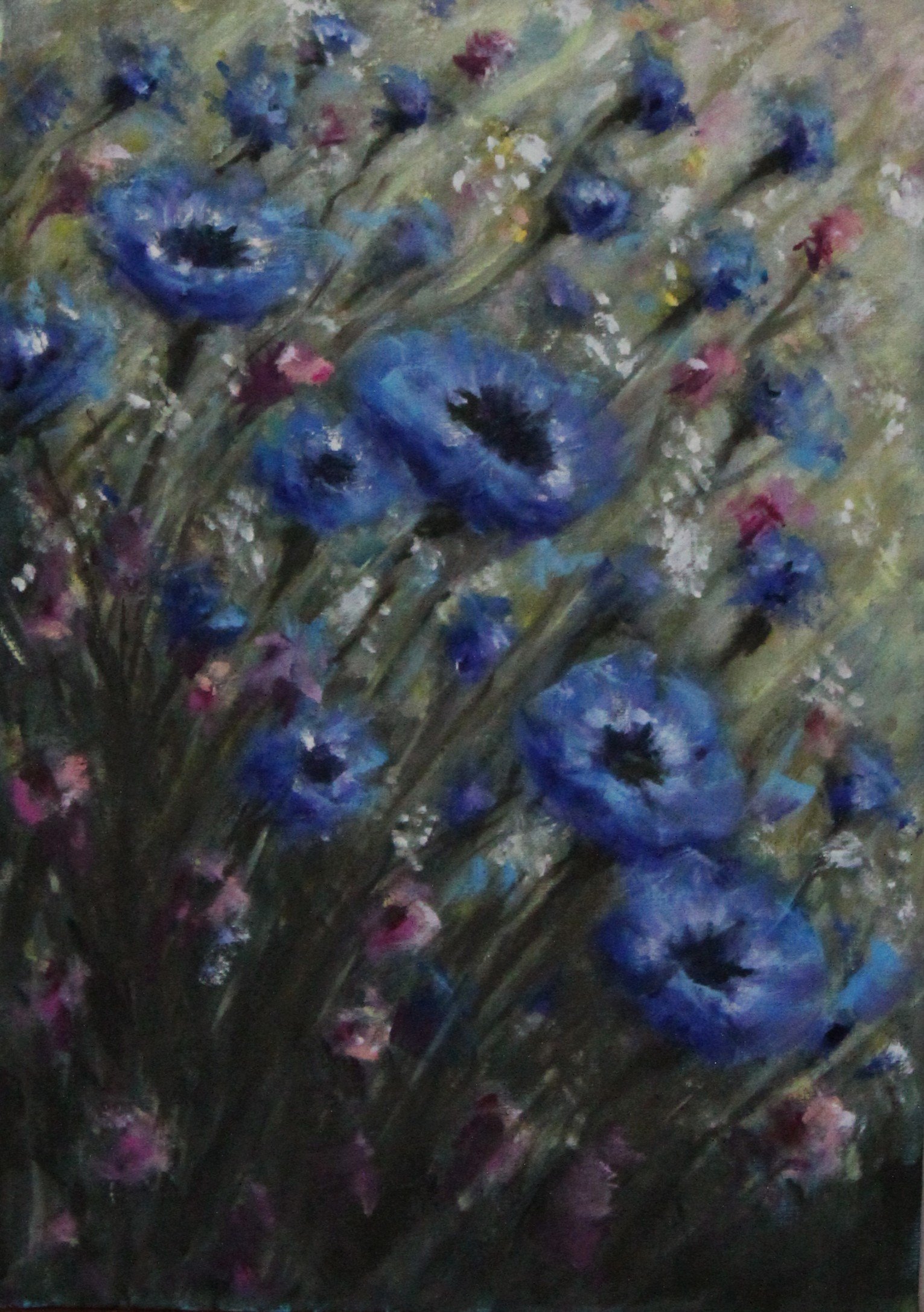 Cornflower painting