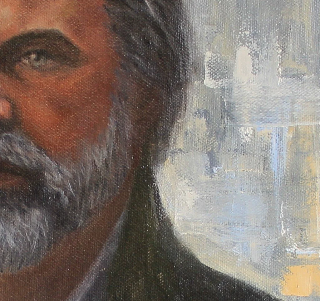 Small section of the Romer oil painting