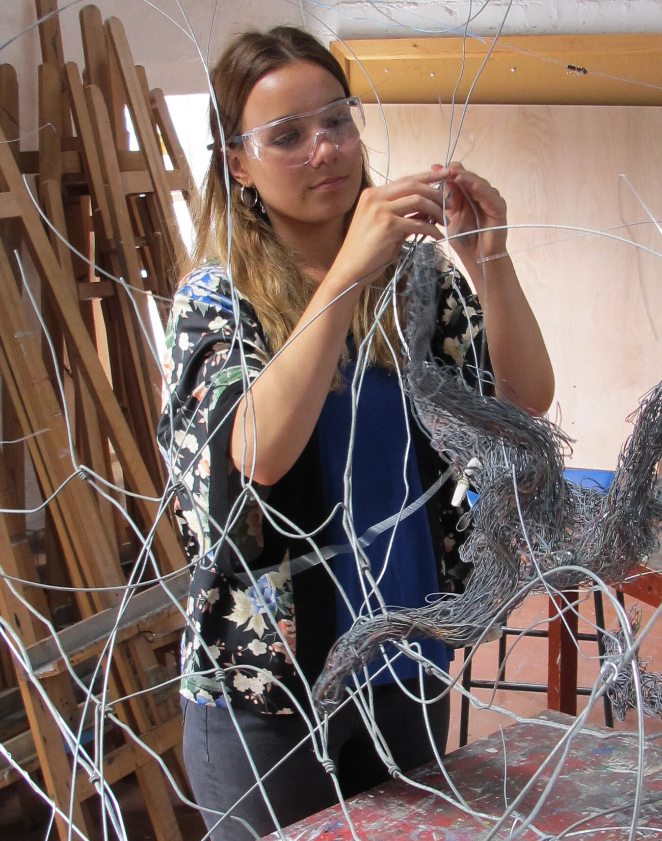 Daisy, during her time as a creative apprentice at New Brewery Arts