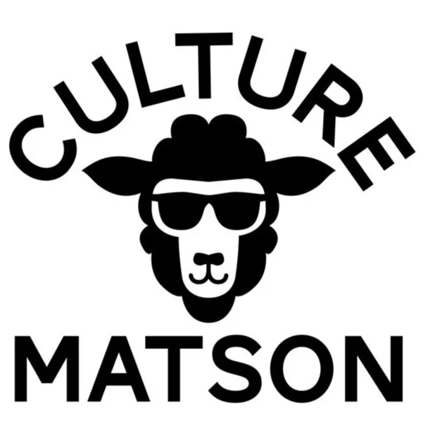 Culture Matson logo: a black sheep’s face wearing sunglasses, between the words “Culture” and “Matson”.