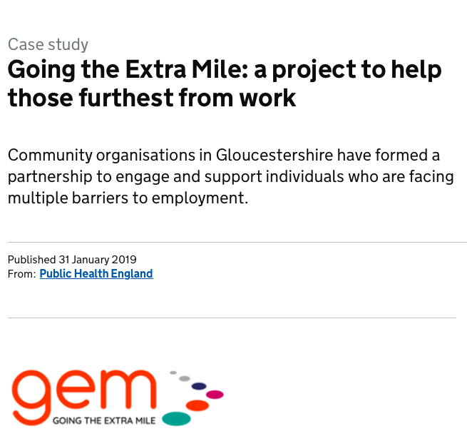 Going the Extra Mile: a project to help those furthest from work