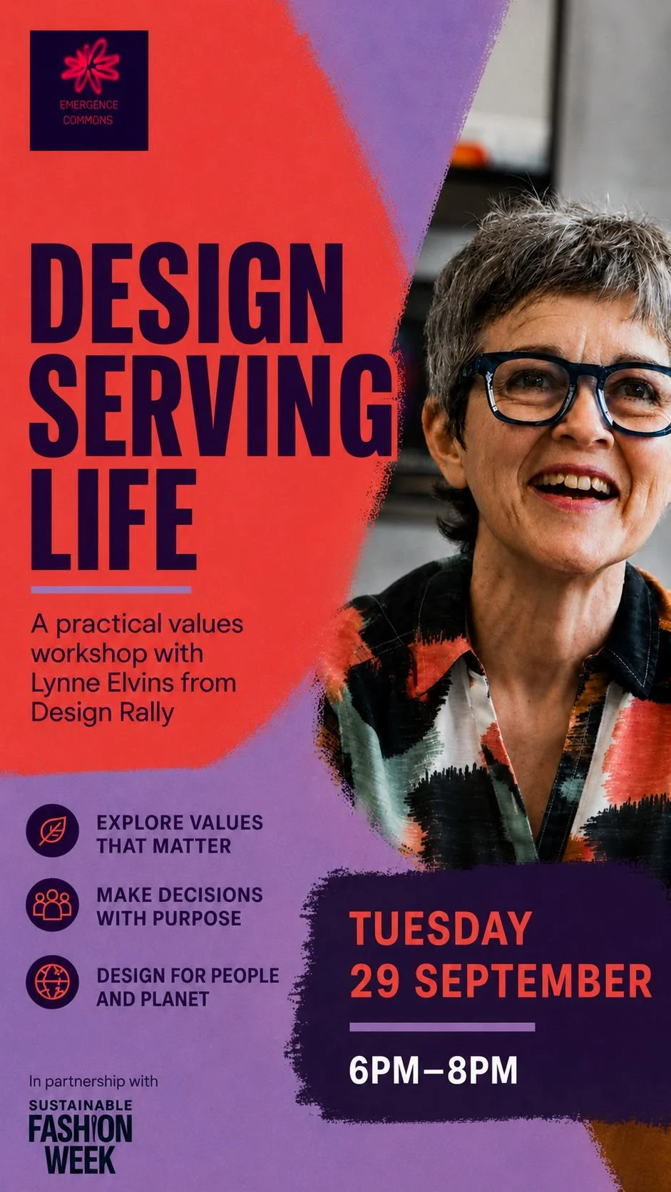 DESIGN SERVING LIFE-A values workshop with Lynne Elvins from Design Rally