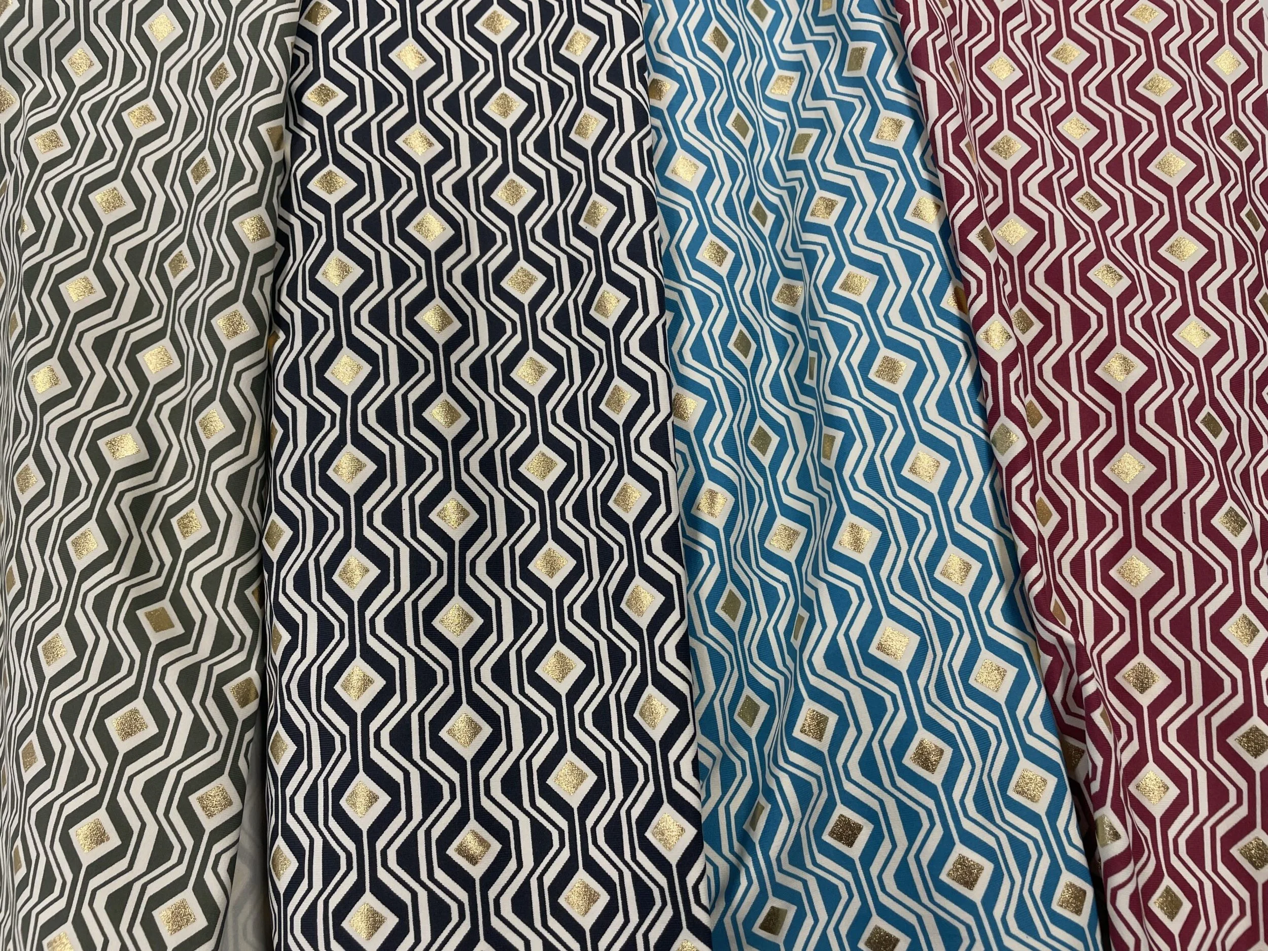 screen printing - geometric pattern with different colours