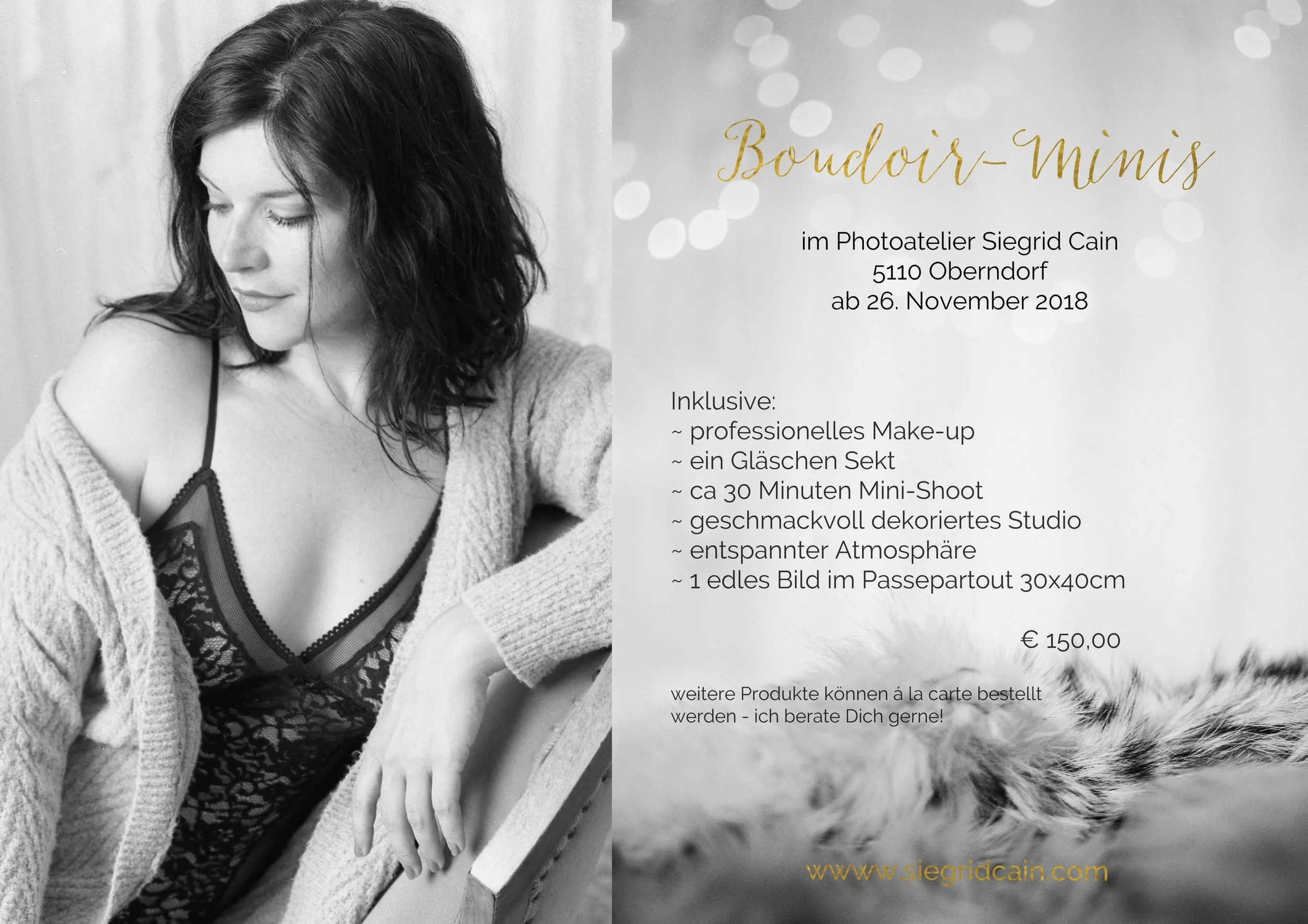 Weihnachtliches Boudoir Fotoshooting