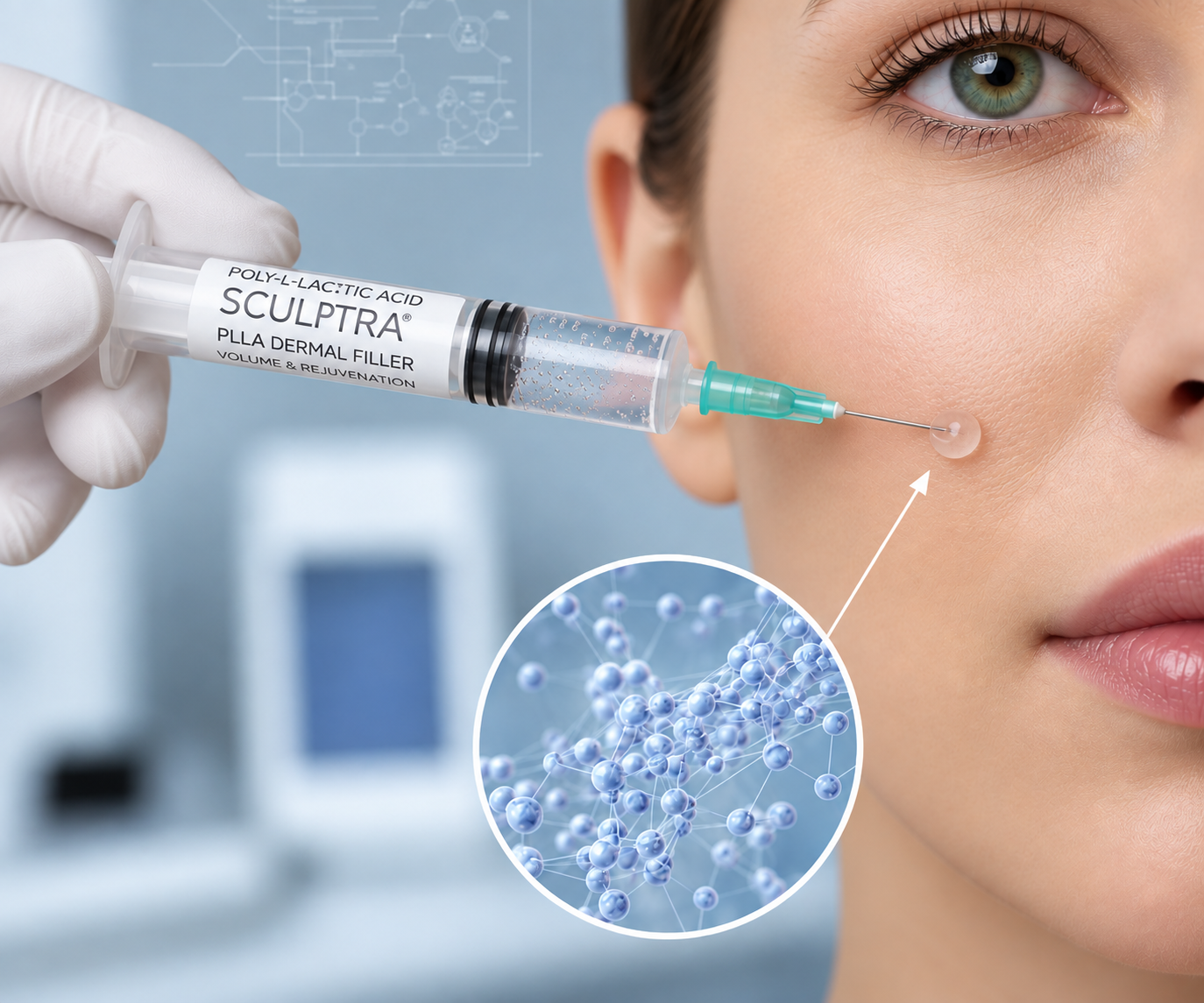 Poly-L-lactic acid treatment at Tajmeel by Amna