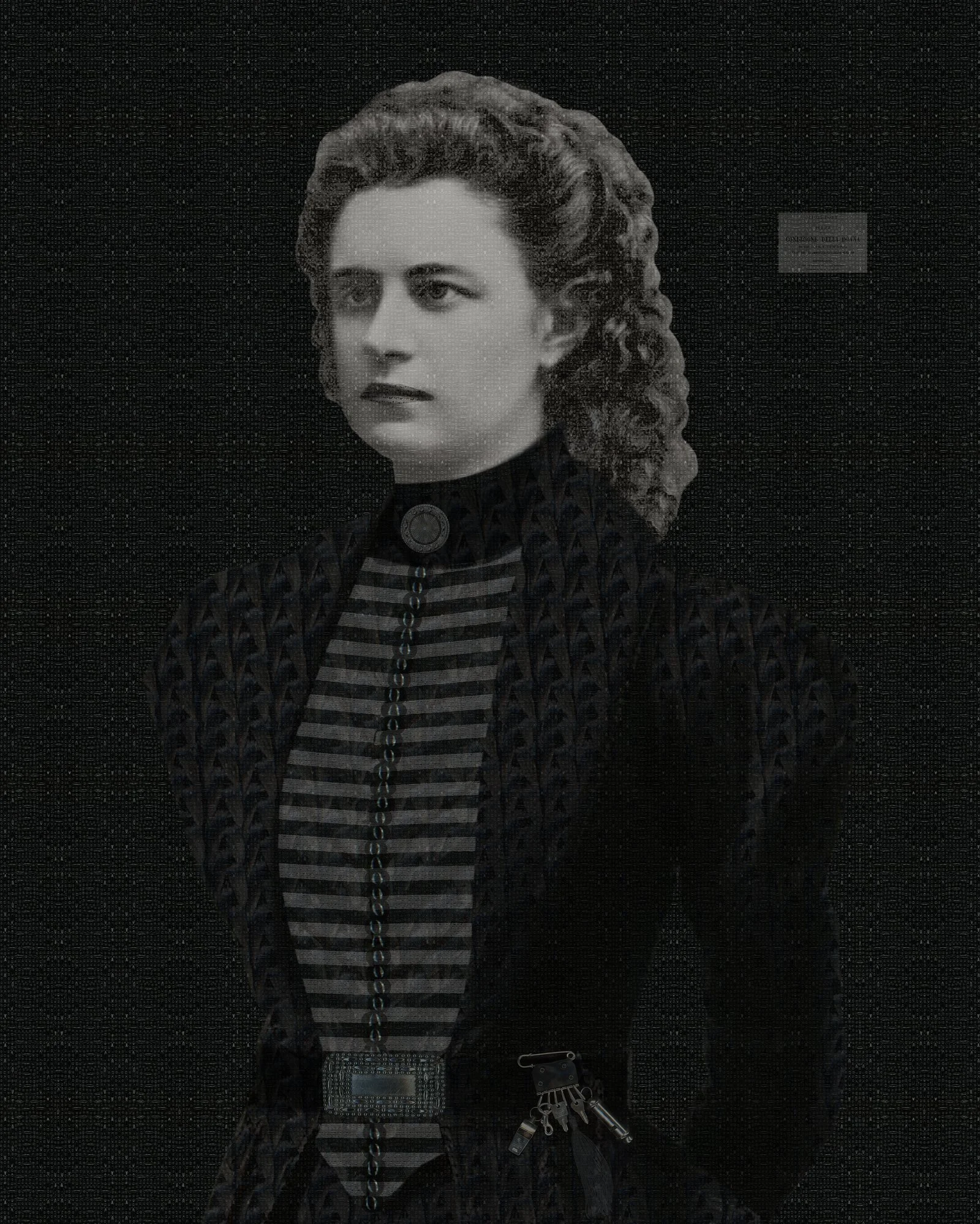 Avvocatessa: Lidia Poët, layered digital collage by Myra Fiori