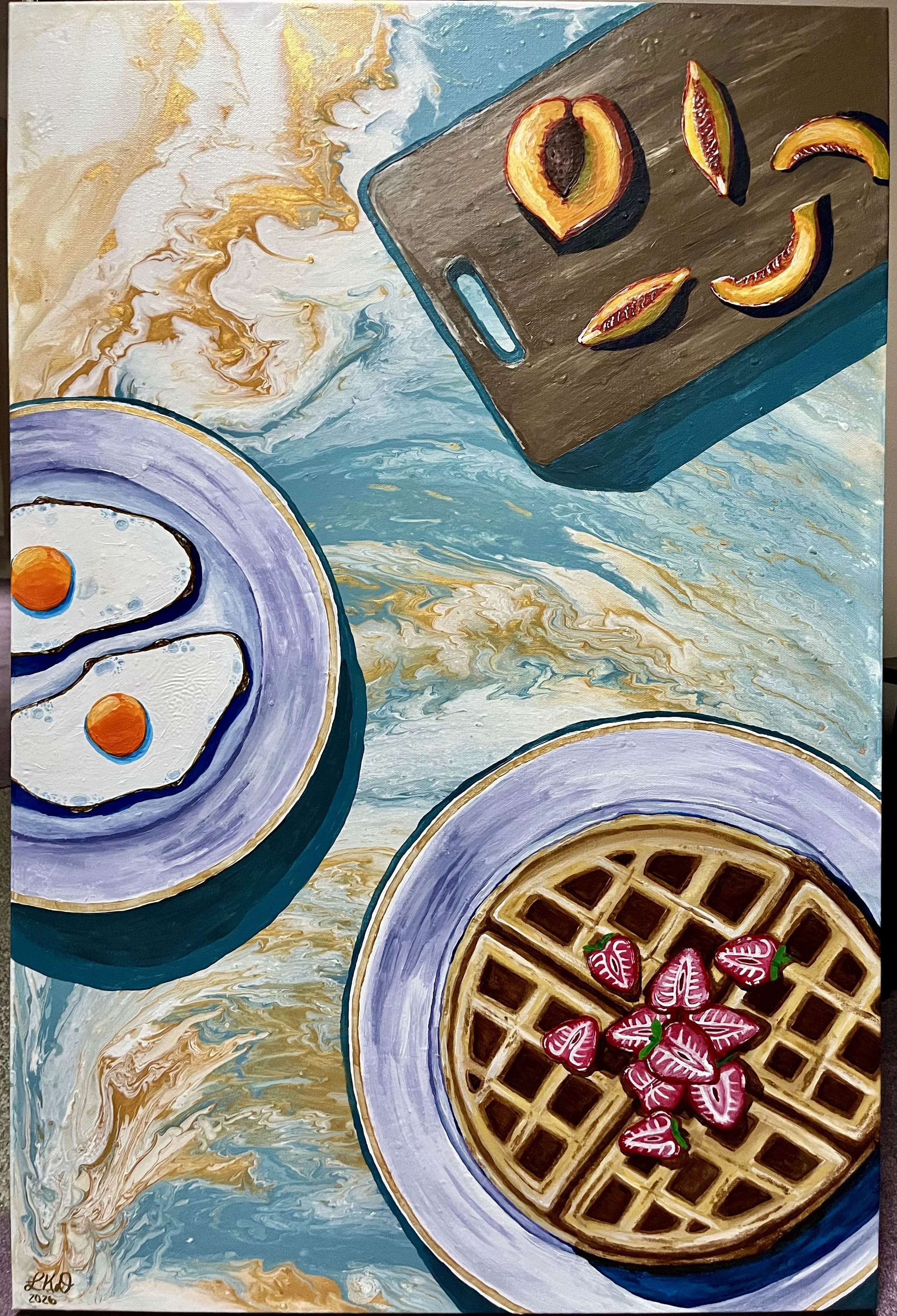 A Cozy Breakfast on Marble