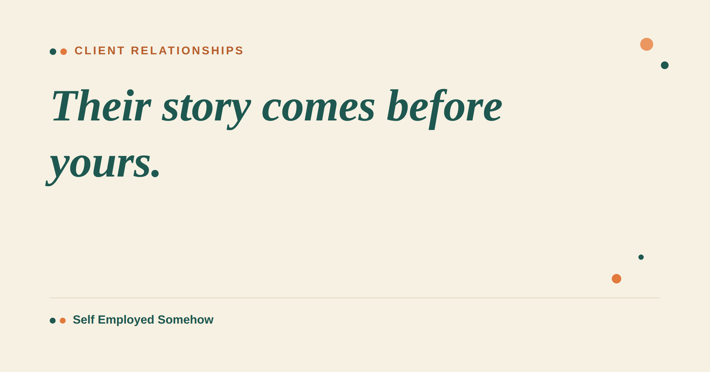 Stop Selling Your Story
