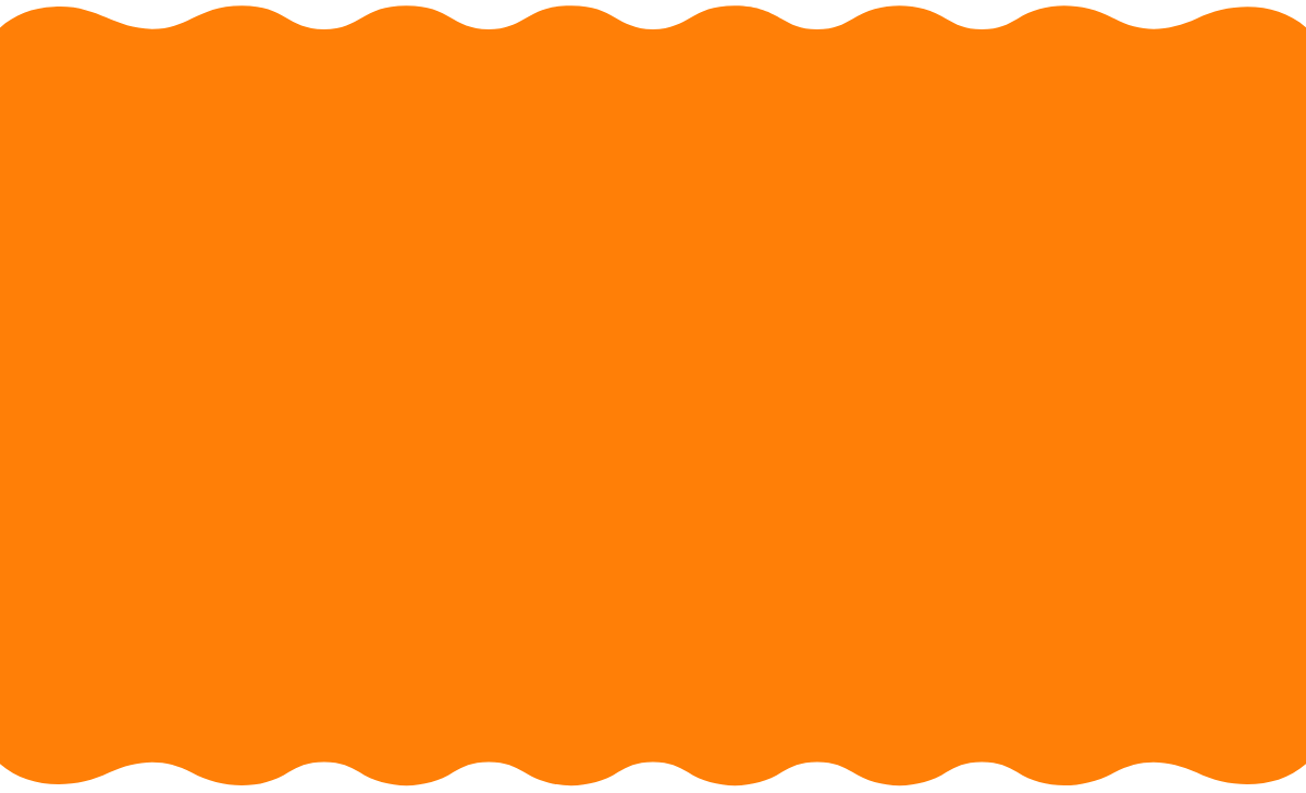 orange scallop edge