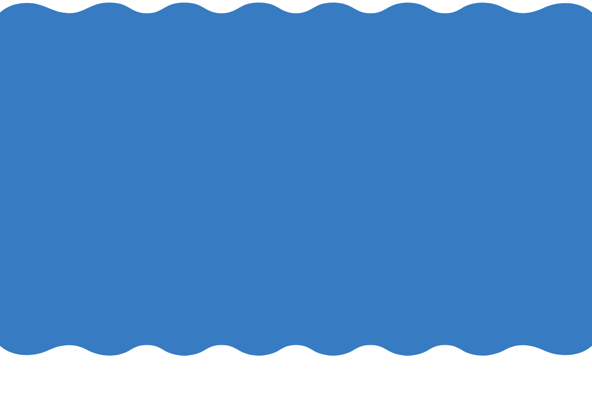 blue scallop border