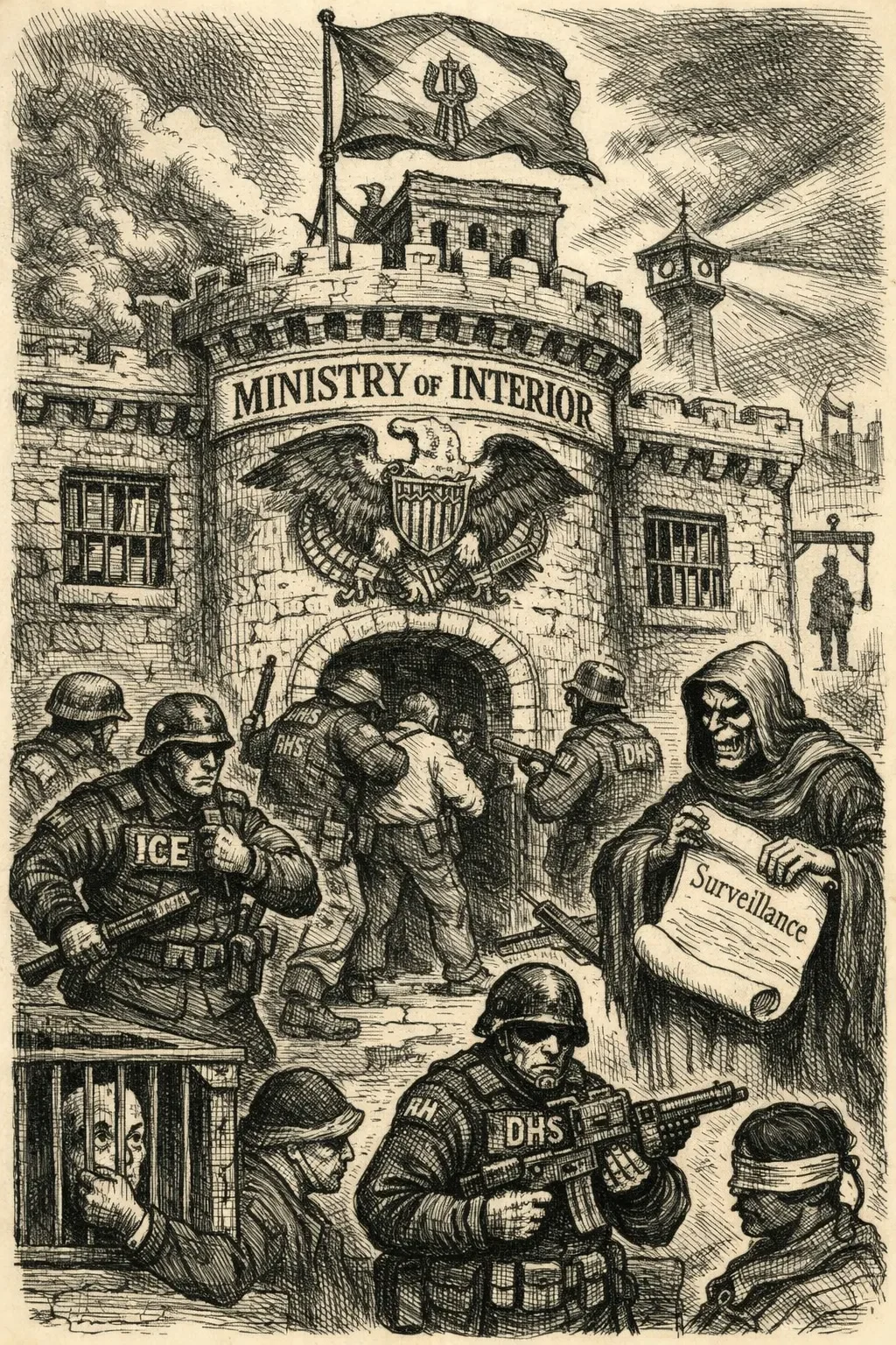 The Department of Homeland Security becomes our own Ministry of Interior.
